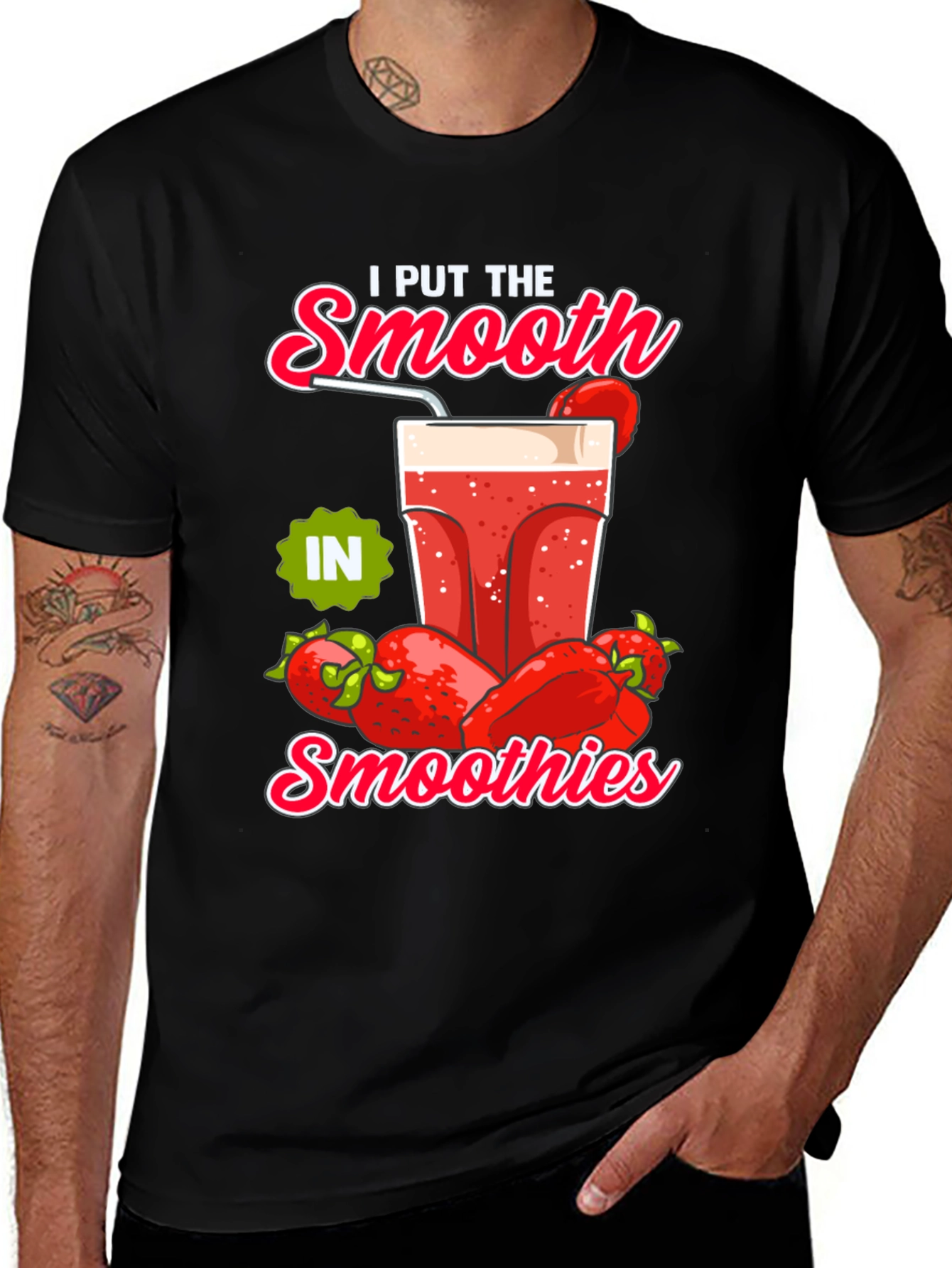 I Put The Smooth in Smoothies Graphic Tee