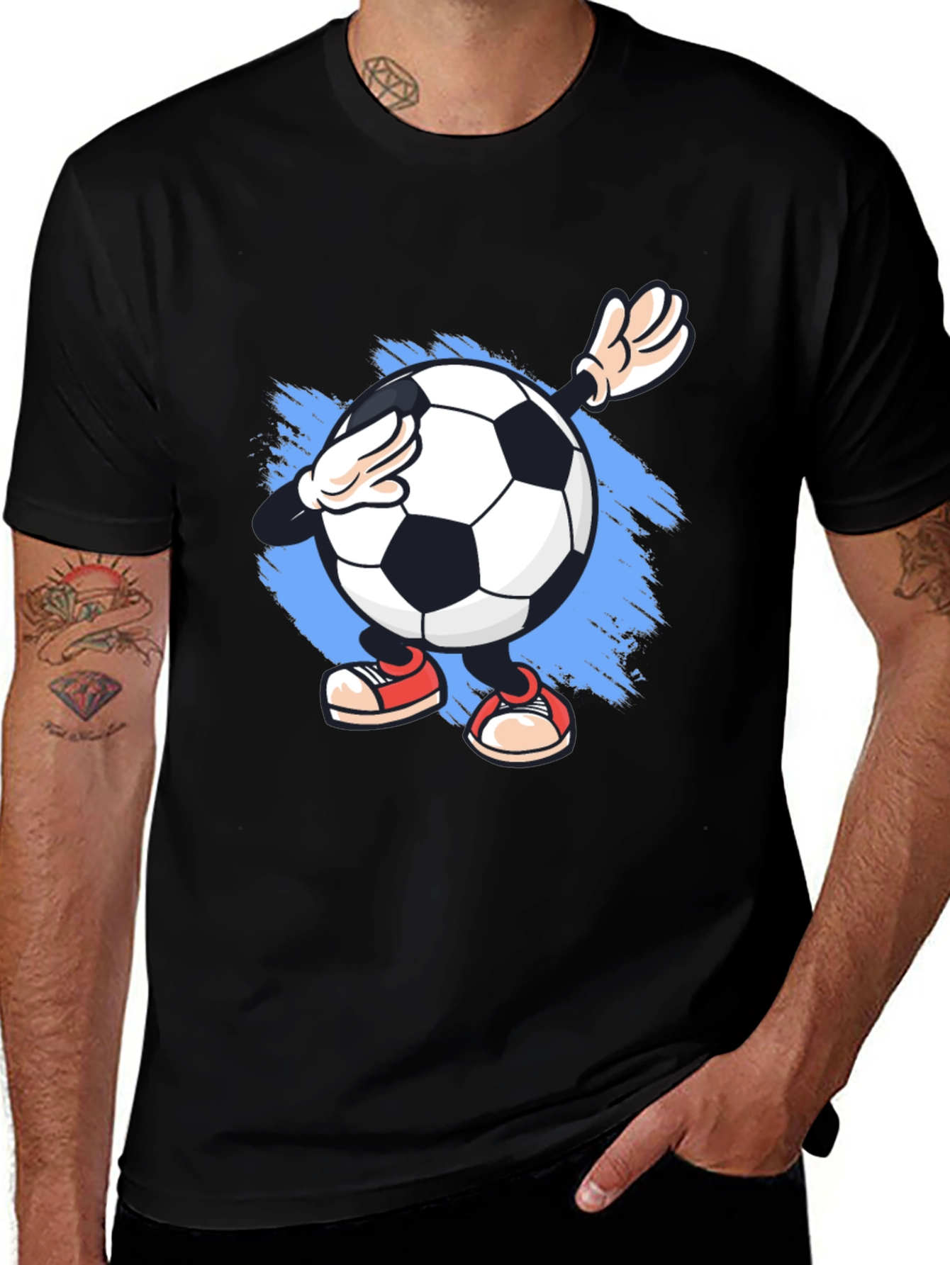 Variant 8 of Dabbing Soccer Ball Graphic T-Shirt