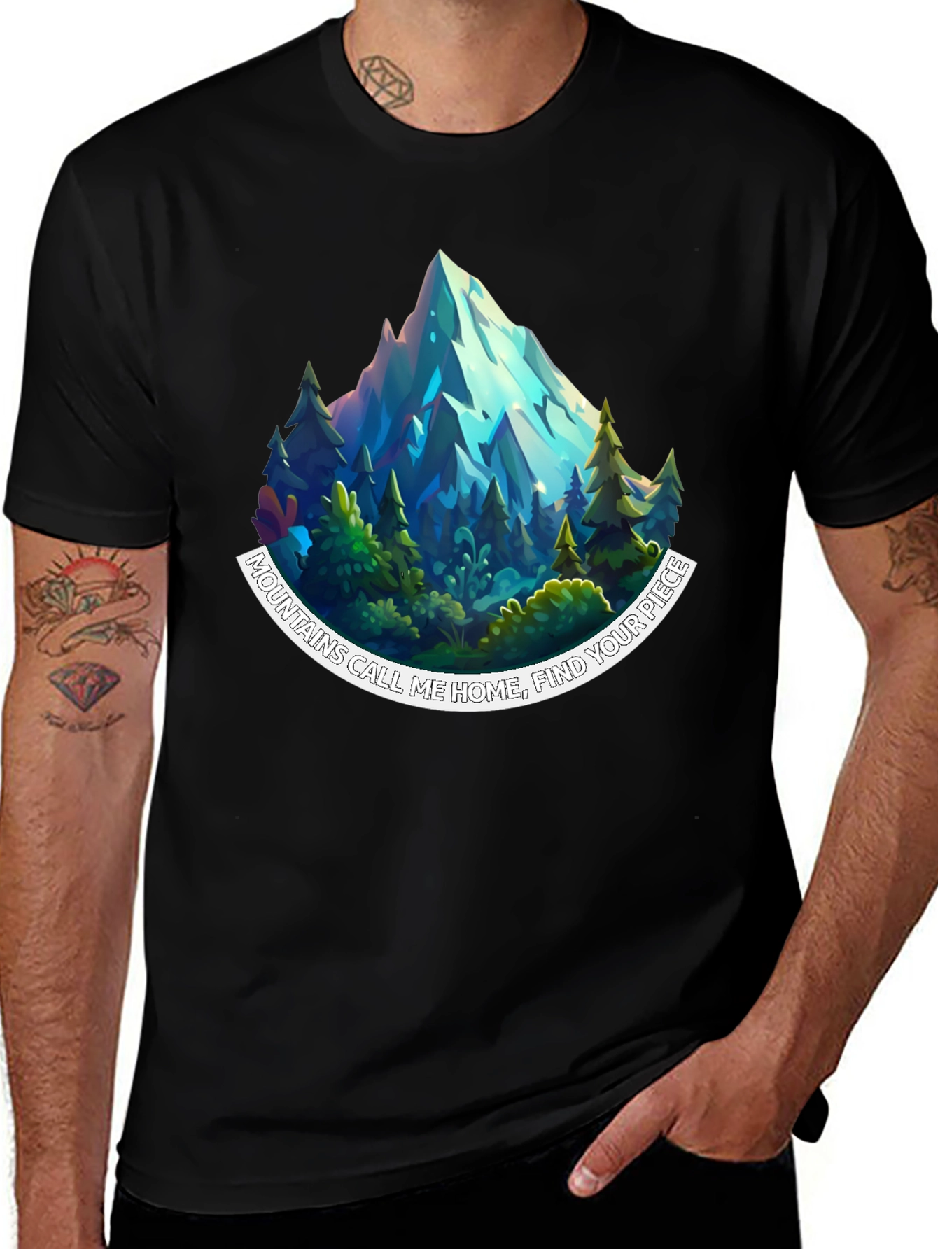 Variant 24 of Mountains Call Me Home Graphic T-Shirt