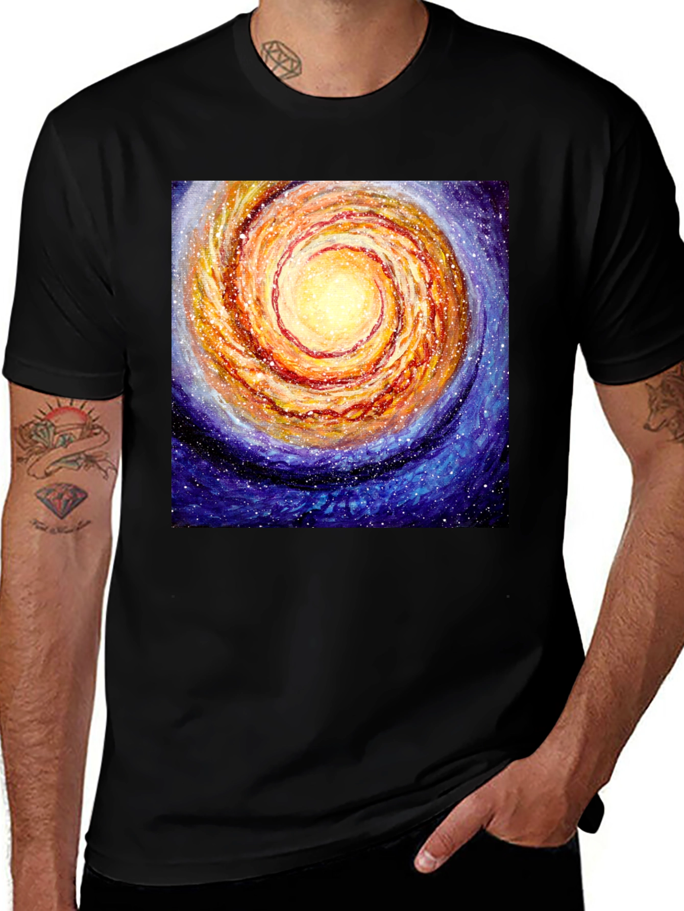 Variant 4 of Galaxy Swirl T-Shirt - Cosmic Style