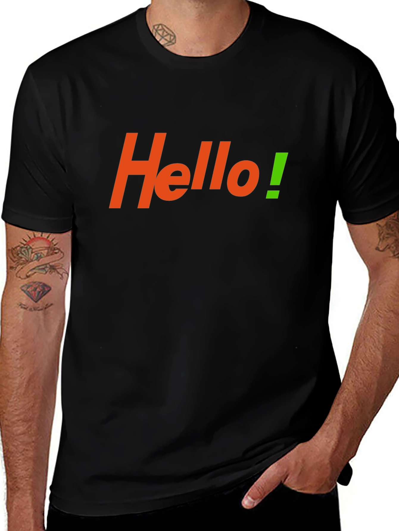 Variant 26 of Hello T-Shirt - Casual Cotton Tee