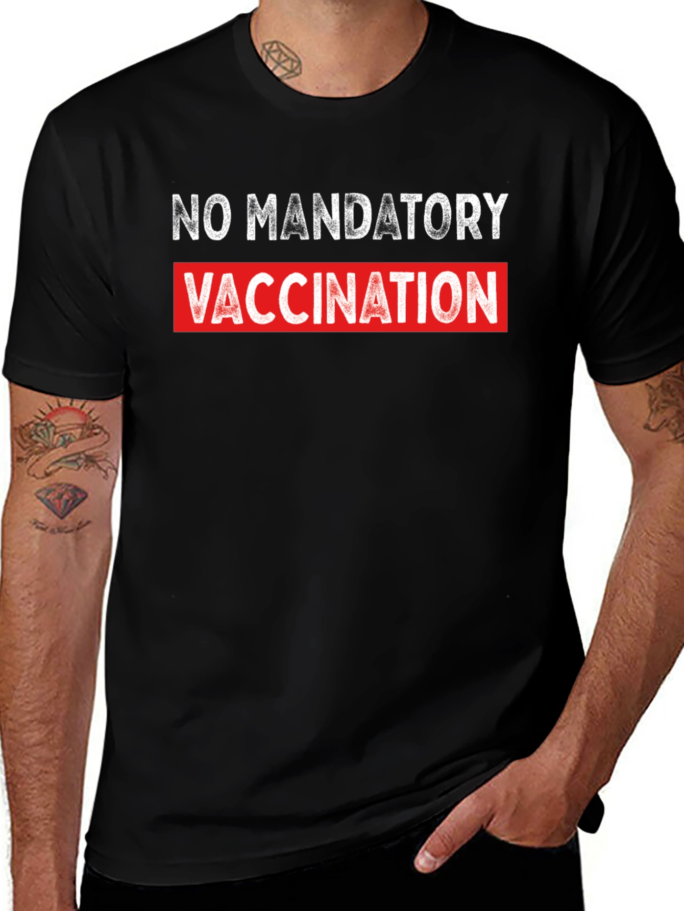 Variant 6 of No Mandatory Vaccination T-Shirt