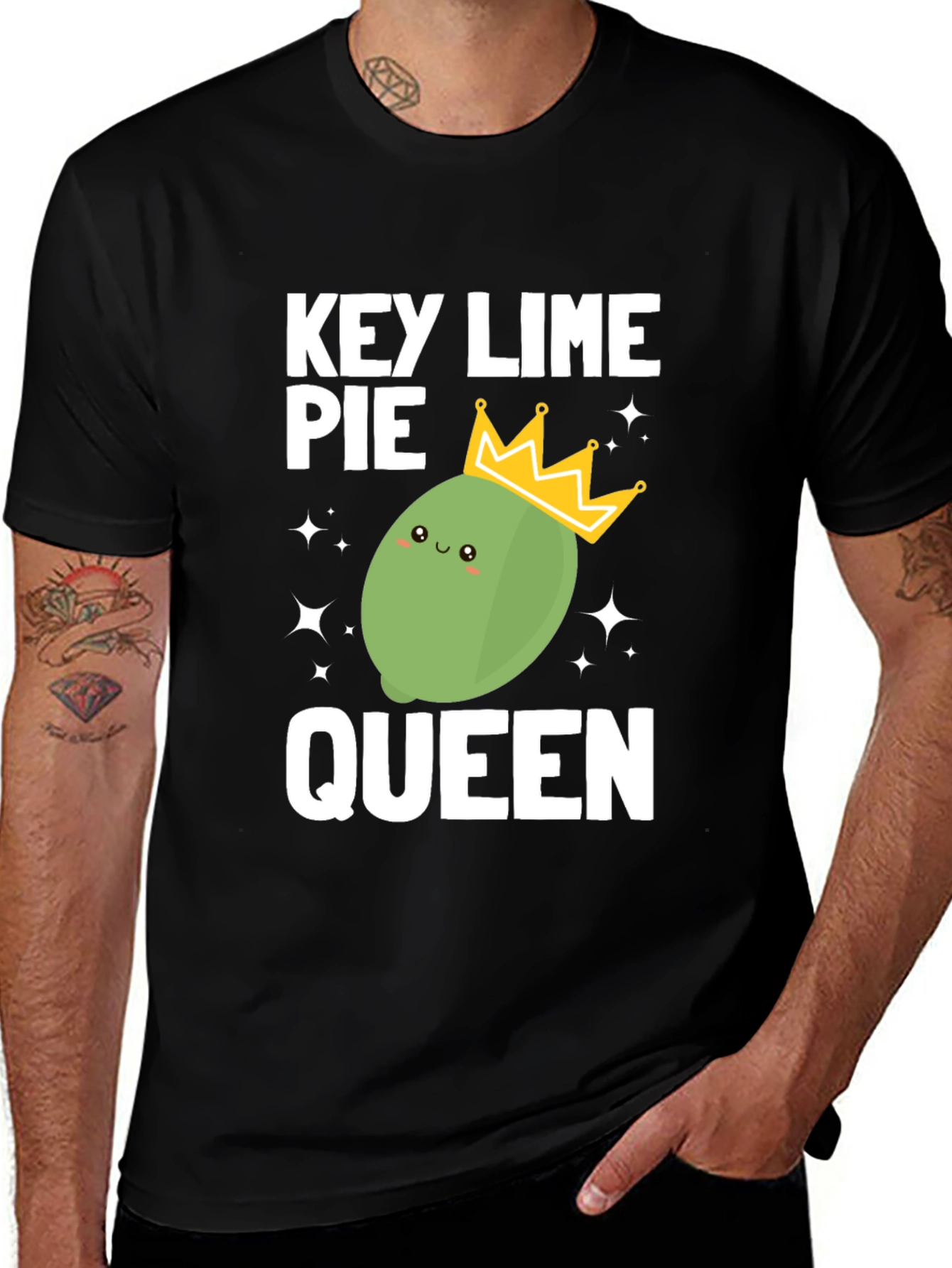 Variant 11 of Key Lime Pie Queen T-Shirt - Funny Dessert Tee