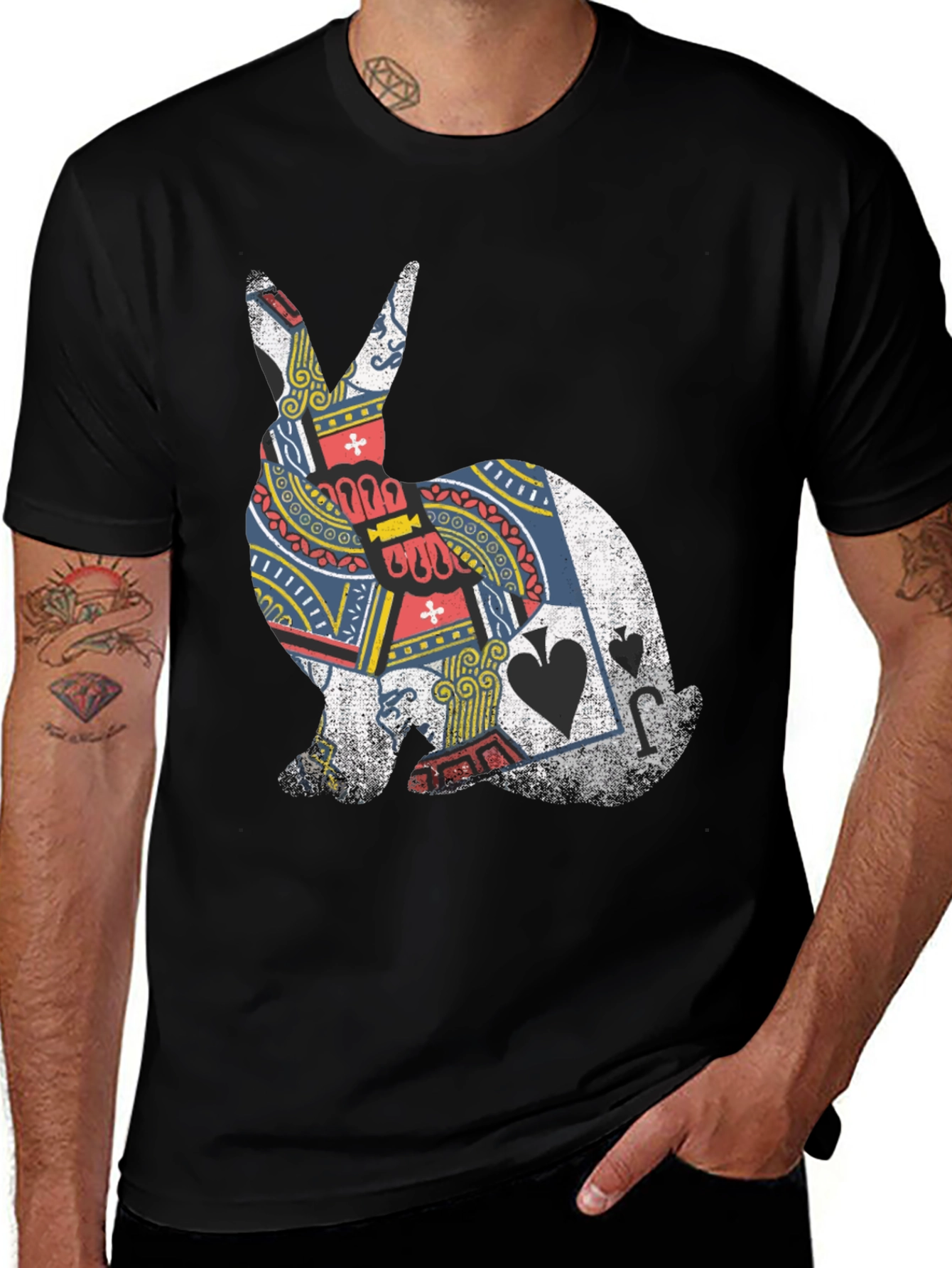 Variant 25 of Jack Rabbit Card Deck Graphic Tee