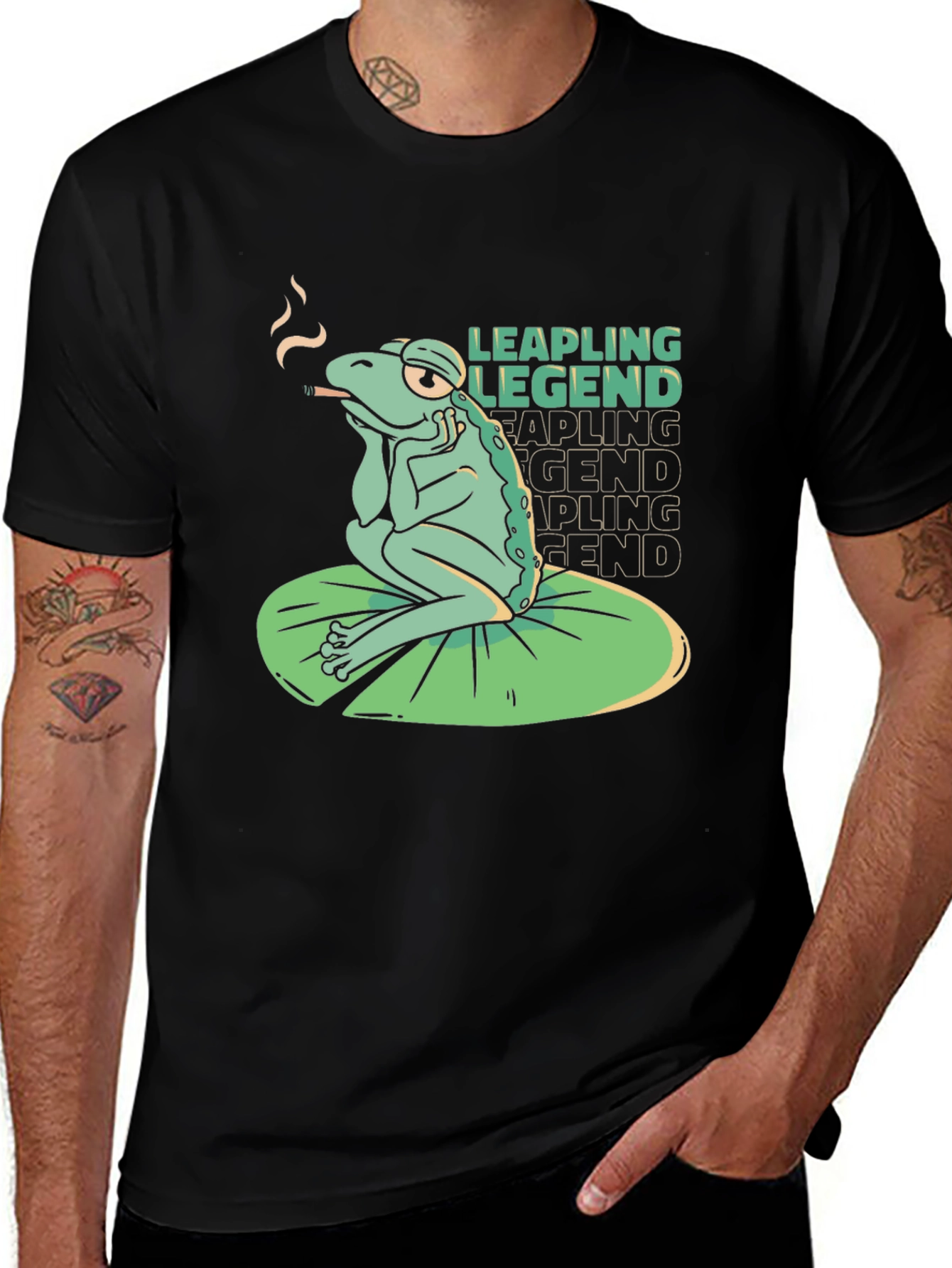 Variant 7 of Leapling Legend Frog Graphic Tee - Relaxed Fit