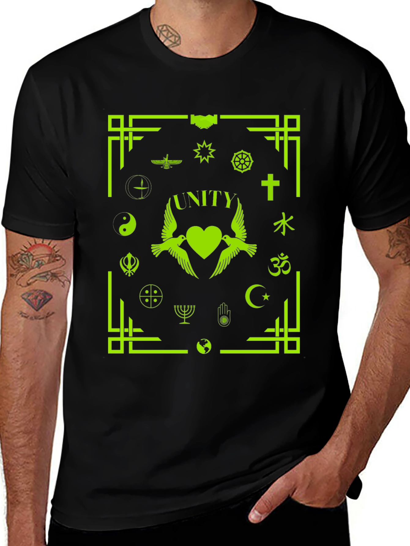 Variant 21 of Unity Graphic Tee - World Religions