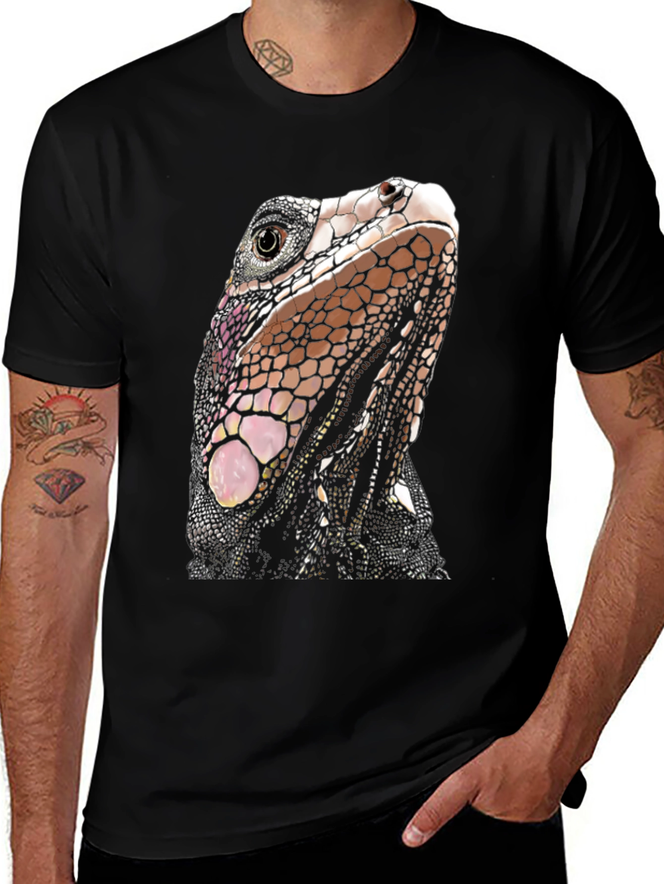 Variant 27 of Iguana Graphic T-Shirt - Unique Reptile Tee