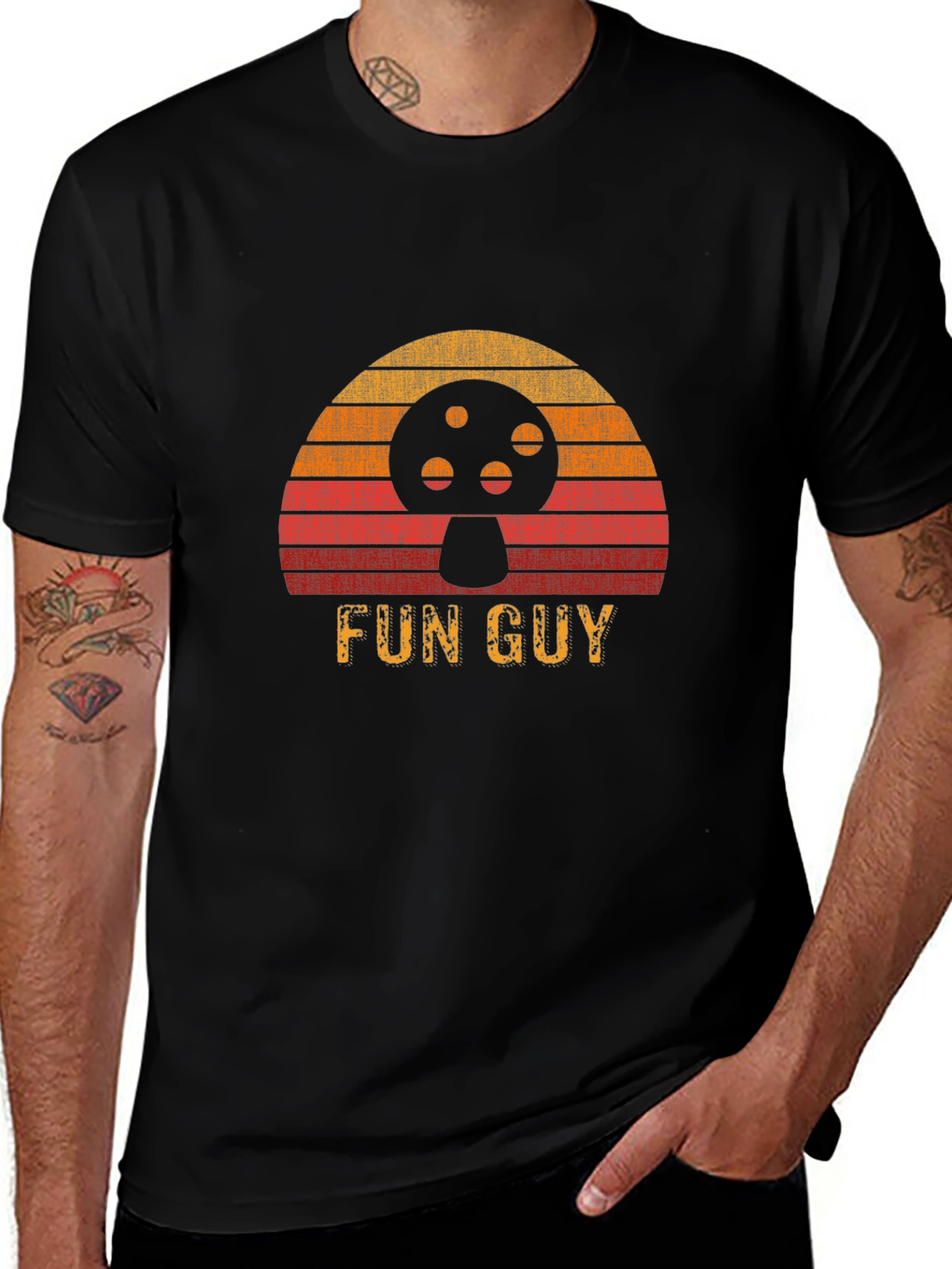 Variant 16 of Retro Fun Guy Mushroom T-Shirt