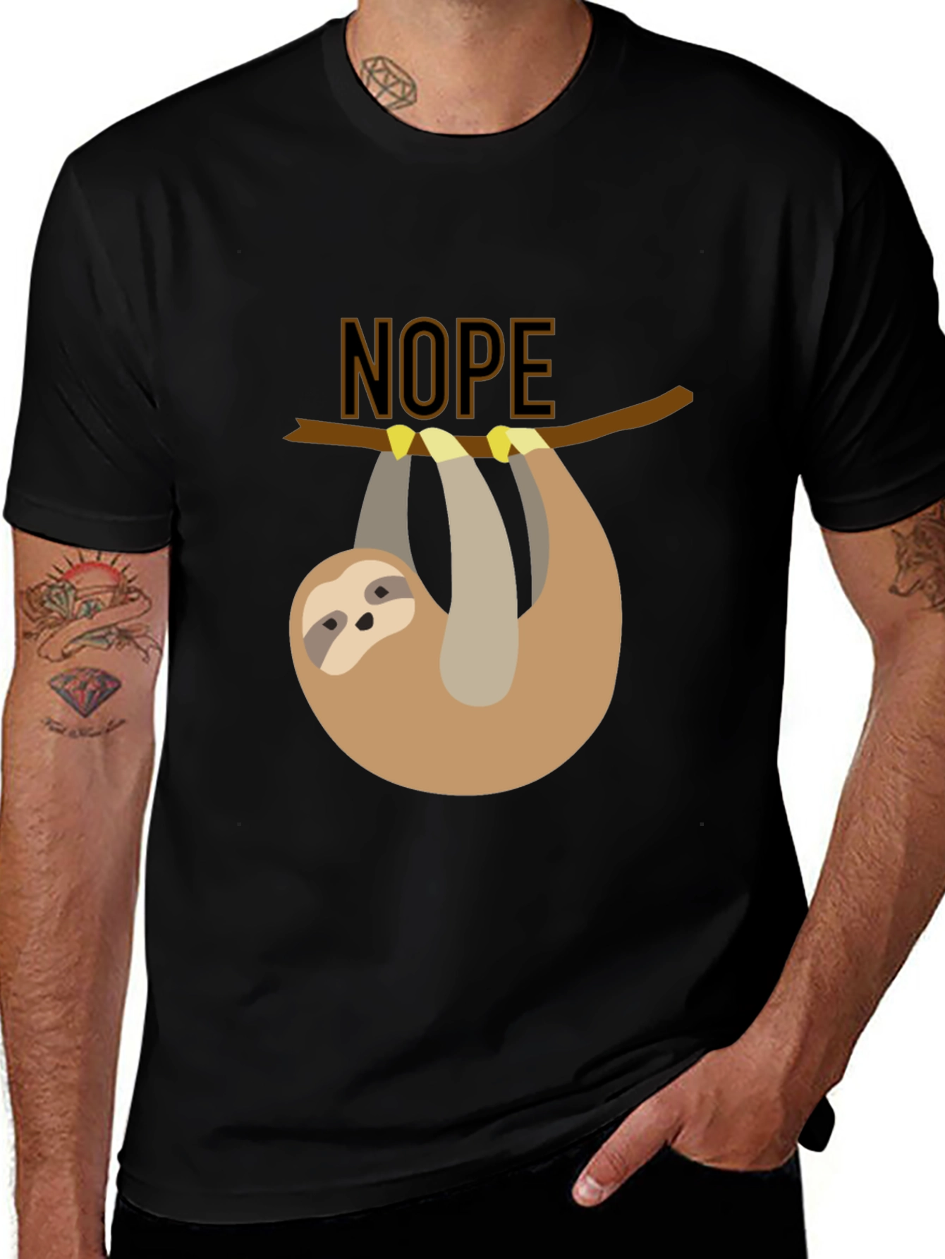 Variant 29 of Nope Sloth T-Shirt - Lazy Days Apparel