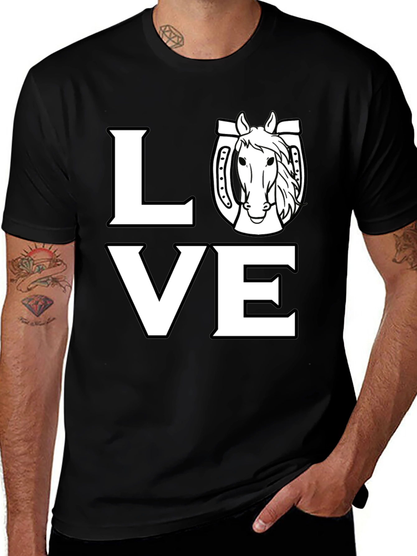 Variant 29 of Horse Lover T-Shirt: Equestrian Style!
