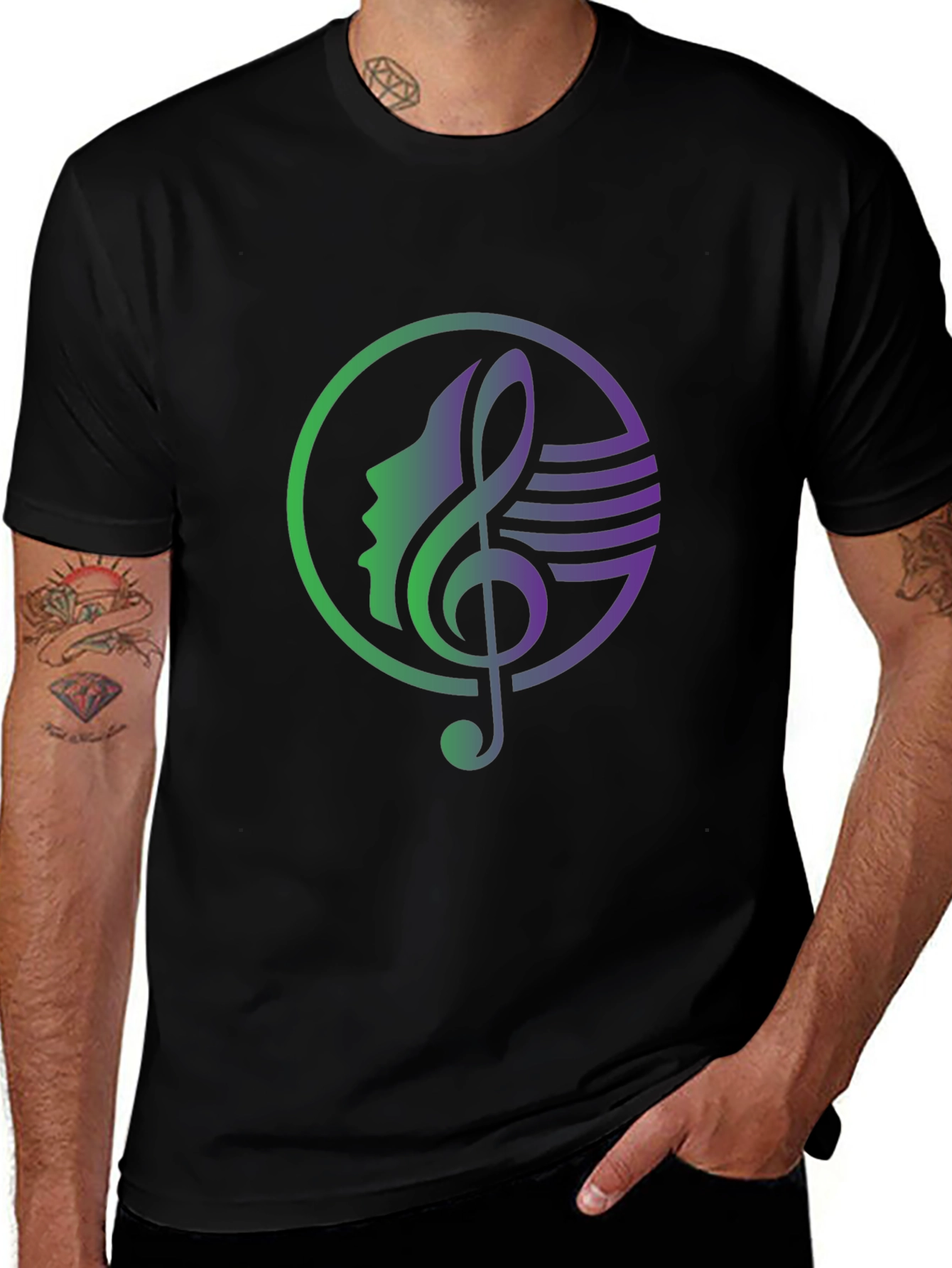 Variant 11 of Musical Muse Graphic Tee - Black