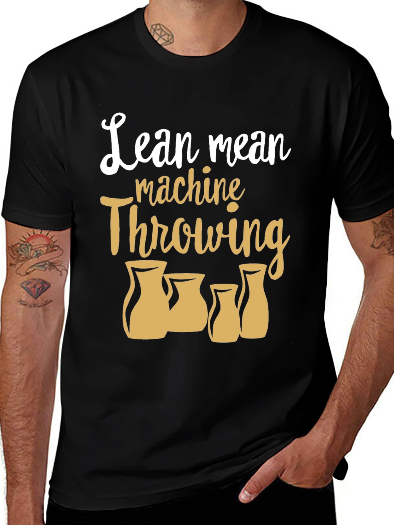 Variant 16 of Lean Mean Machine Throwing Pottery T-Shirt