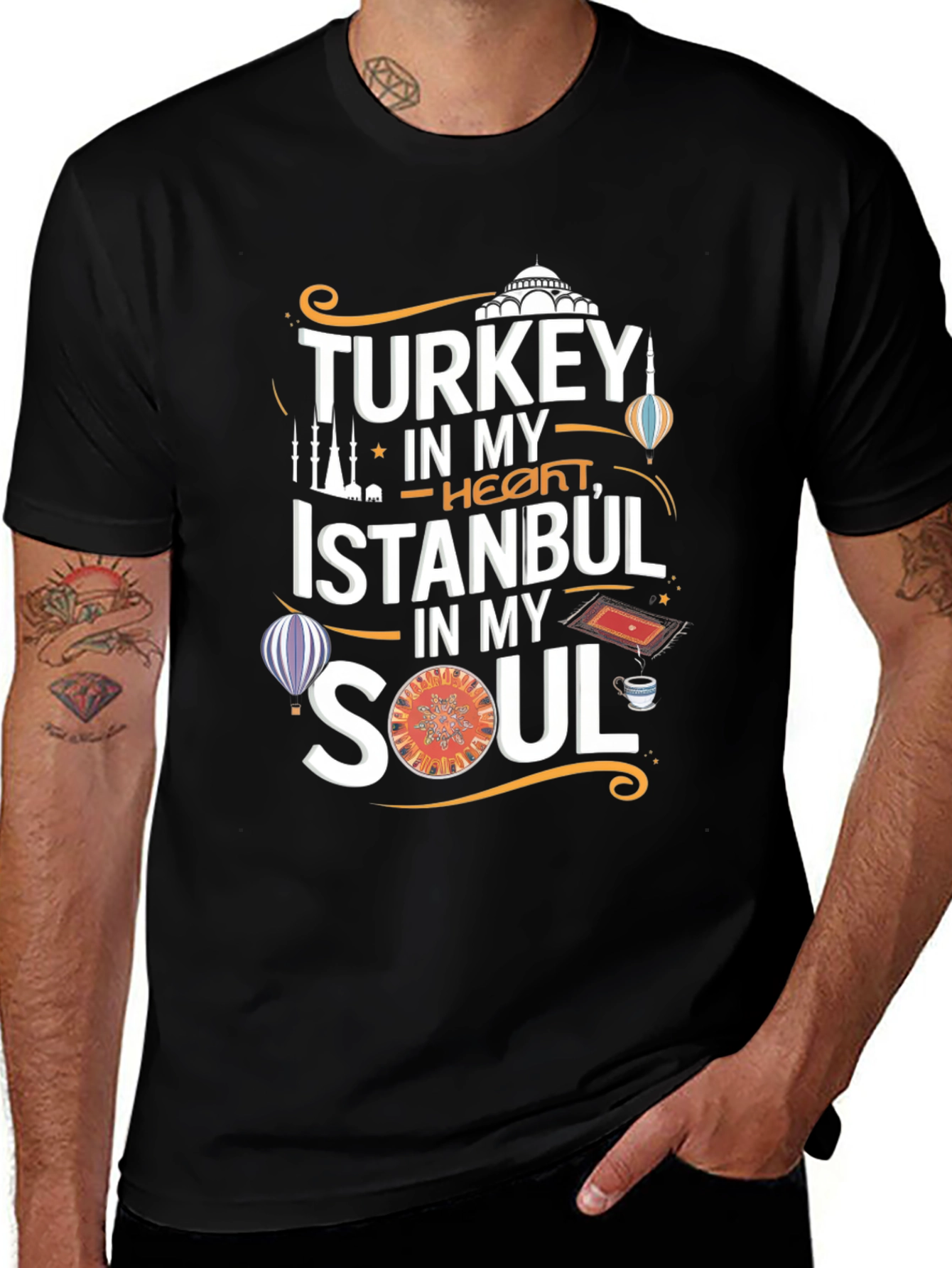 Turkey Istanbul Soul T-Shirt - Black