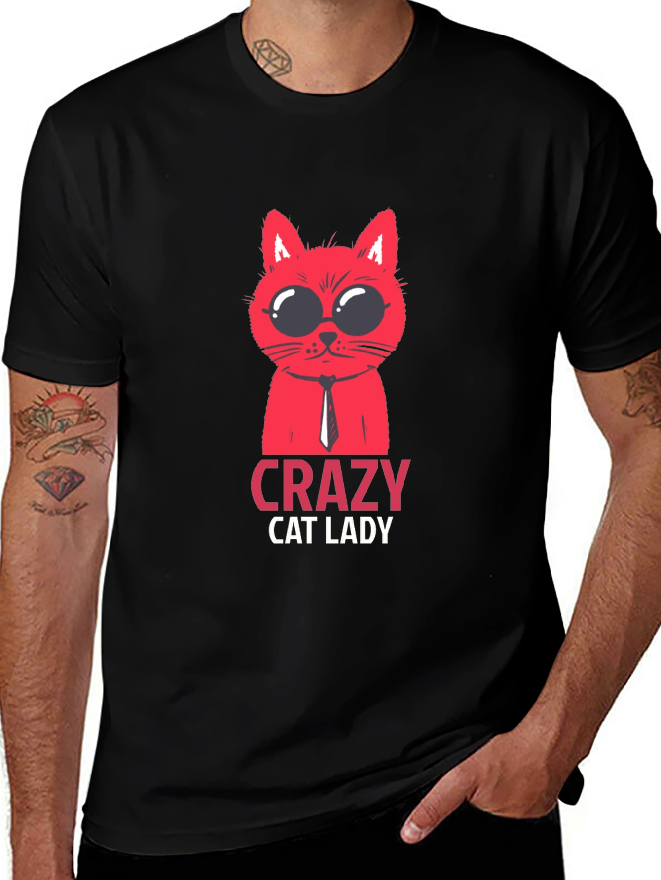 Variant 18 of Crazy Cat Lady T-Shirt - Fun Novelty Tee