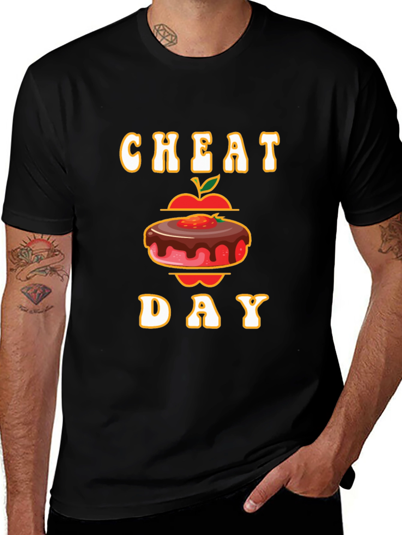Variant 11 of Cheat Day T-Shirt - Dessert Graphic Tee