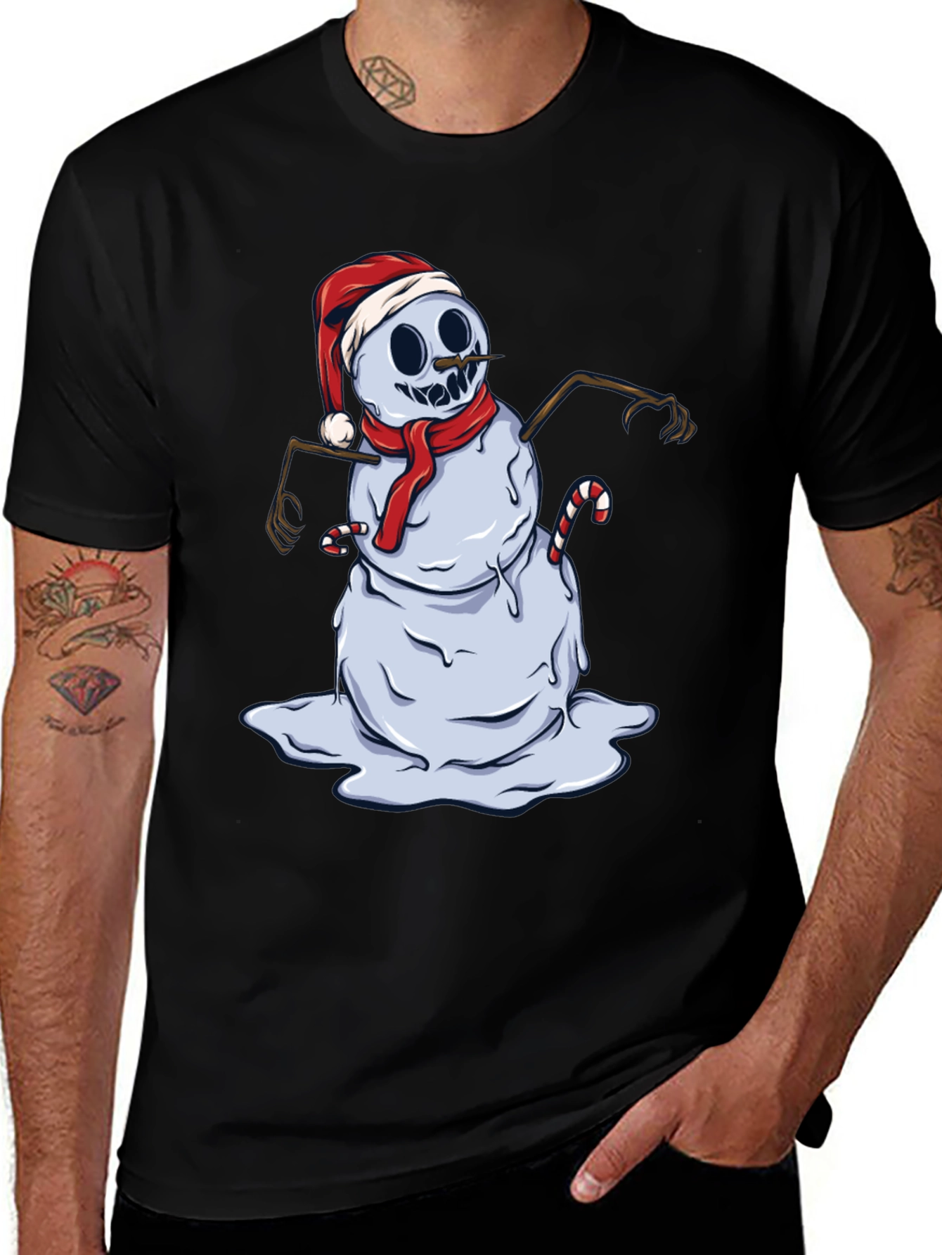 Variant 13 of Melting Snowman Graphic Tee