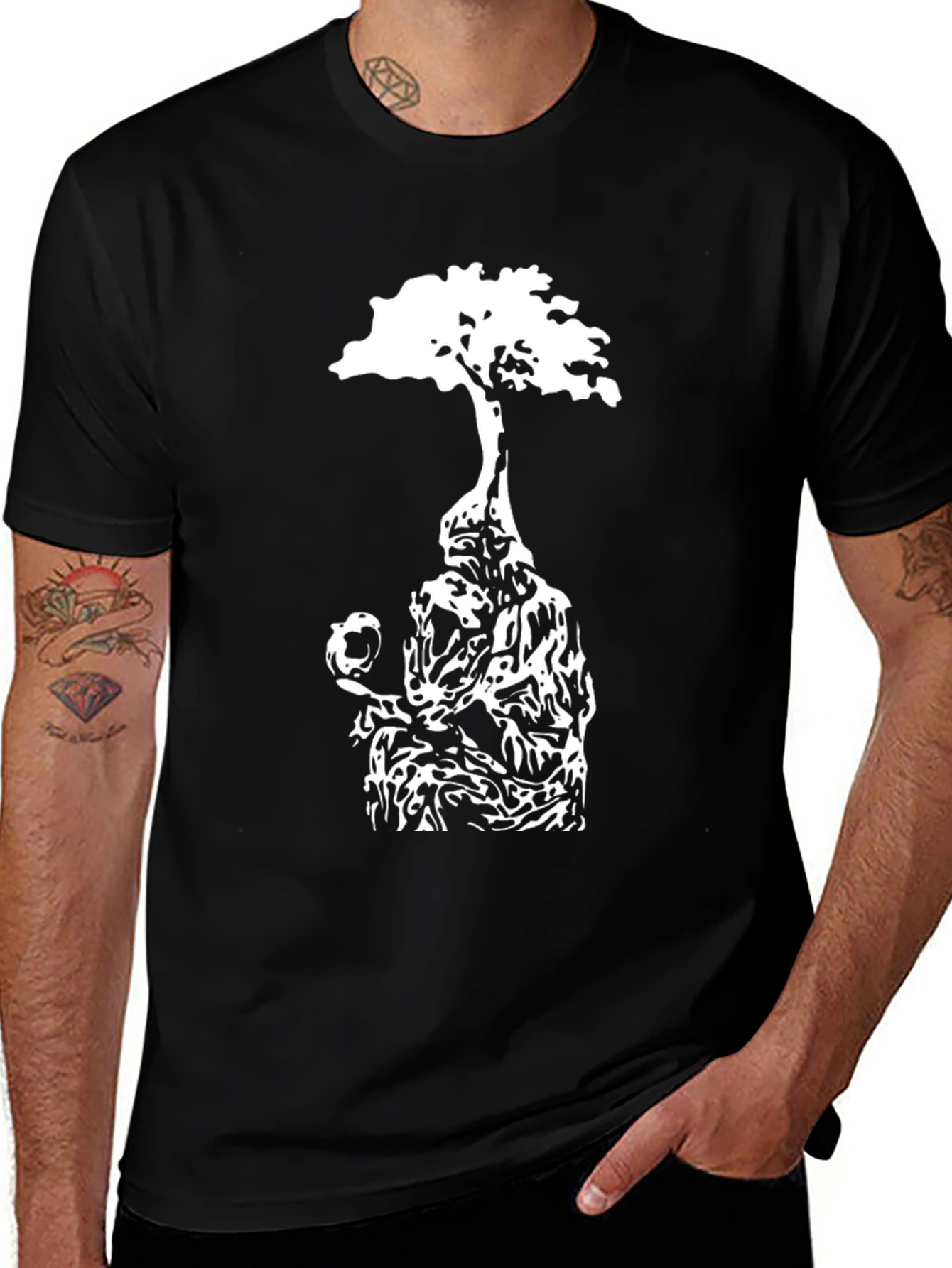 Variant 28 of Abstract Tree Man Graphic Tee