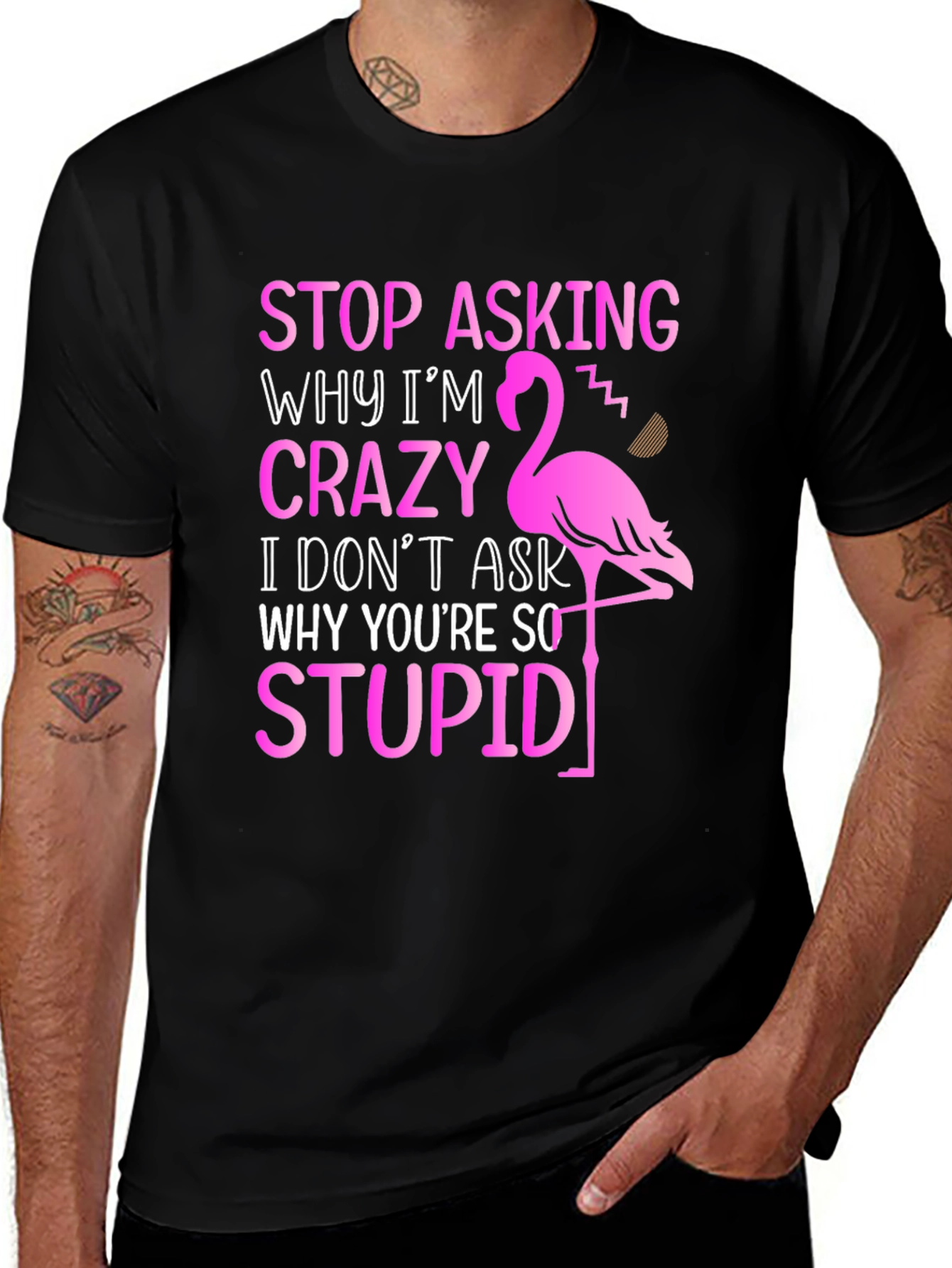 Variant 13 of Funny Flamingo Graphic T-Shirt