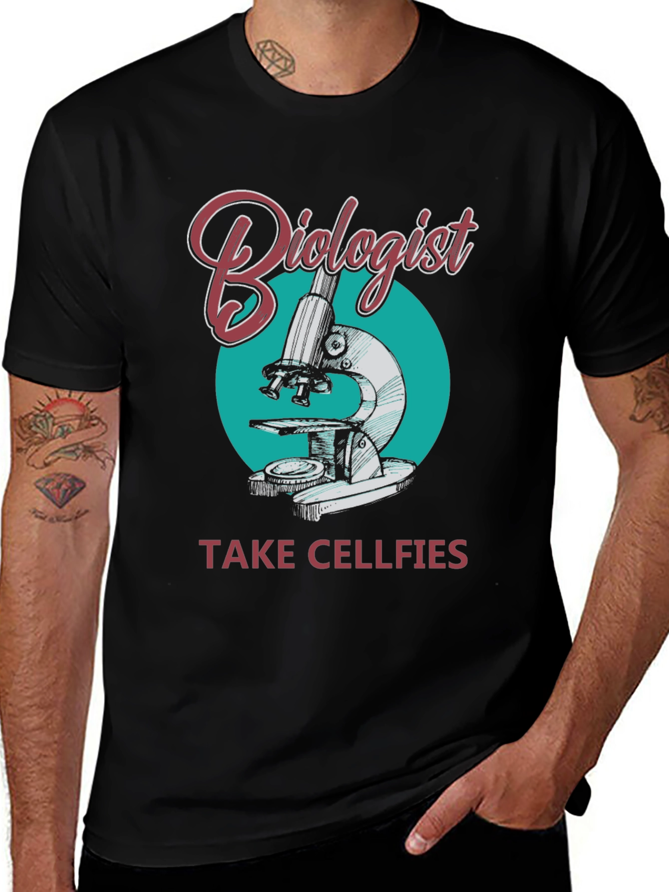Variant 16 of Biologist Take Cellfies Graphic T-Shirt