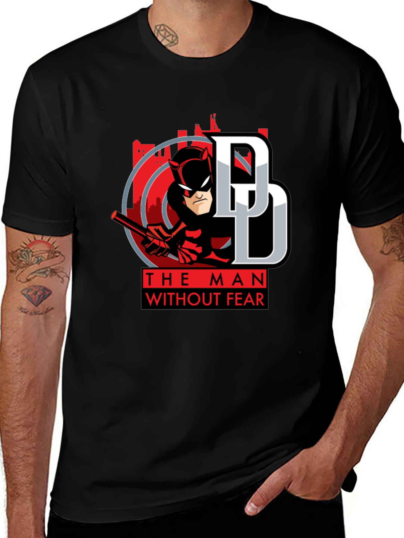 Daredevil "The Man Without Fear" Graphic T-Shirt