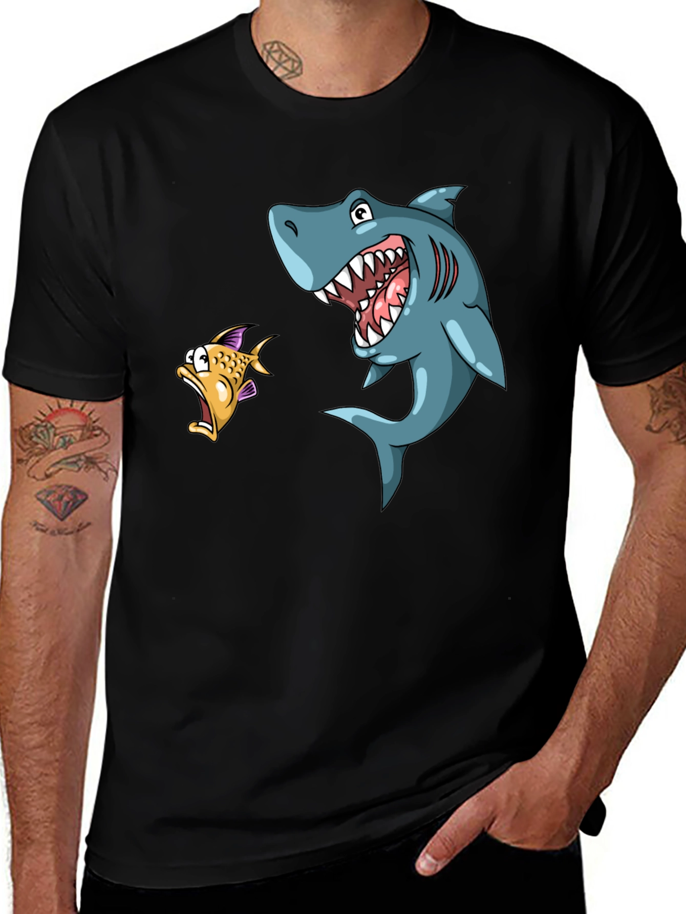 Variant 5 of Shark Attack Graphic T-Shirt