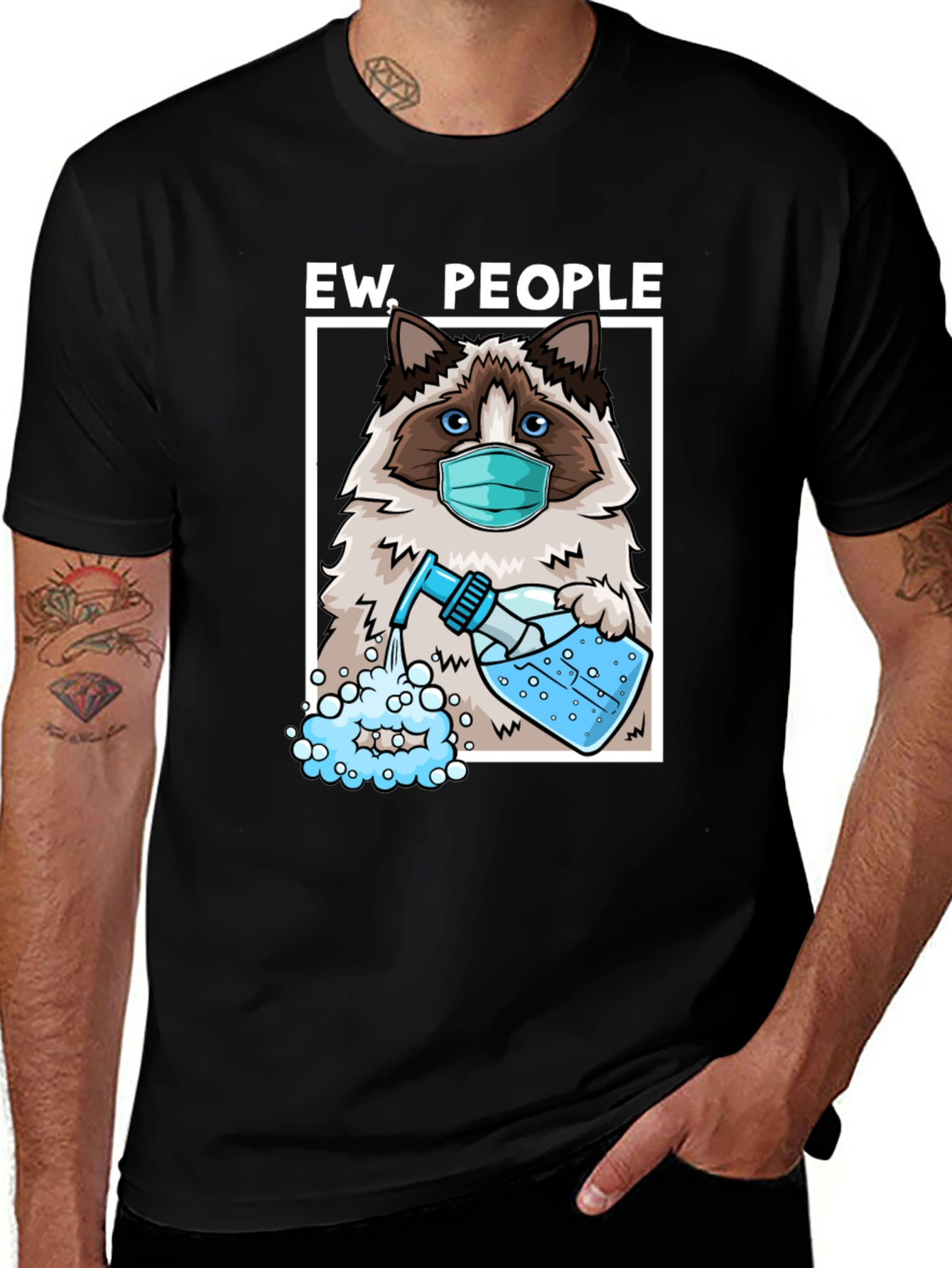 Variant 25 of Ew People Cat T-Shirt