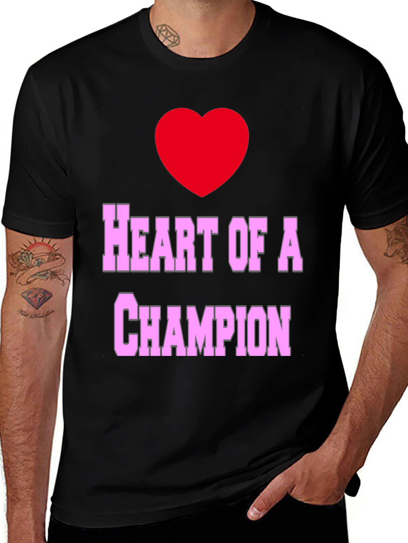 Variant 9 of Heart of a Champion Graphic Tee