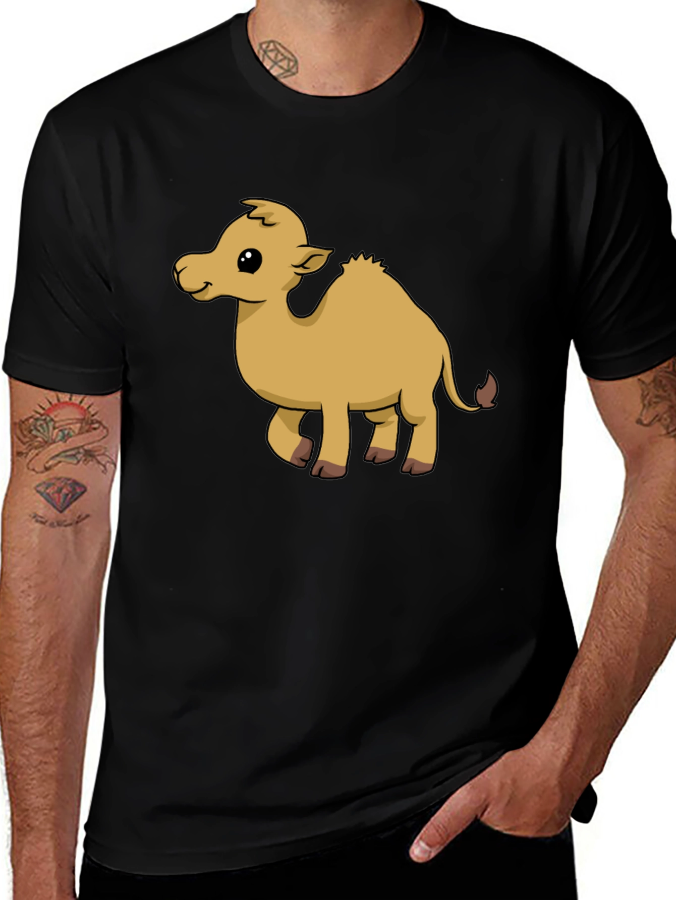 Cute Cartoon Camel Graphic T-Shirt