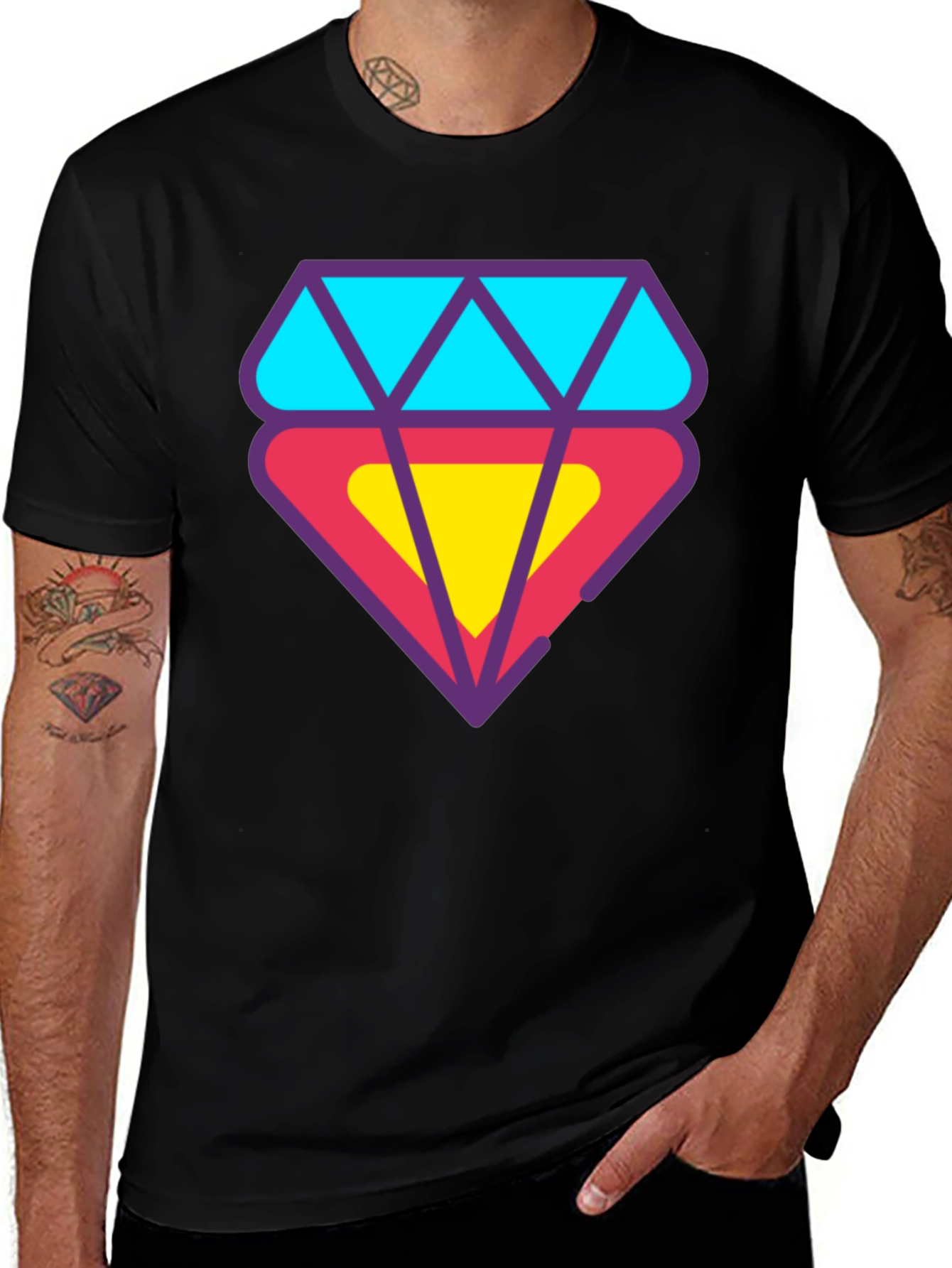 Variant 2 of Diamond Graphic T-Shirt