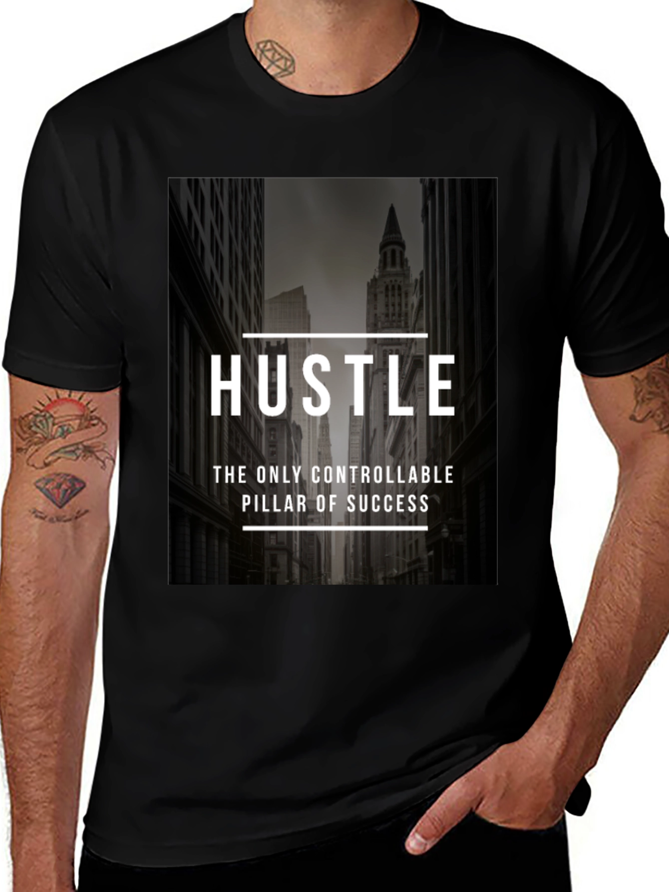 Hustle Graphic Print T-Shirt