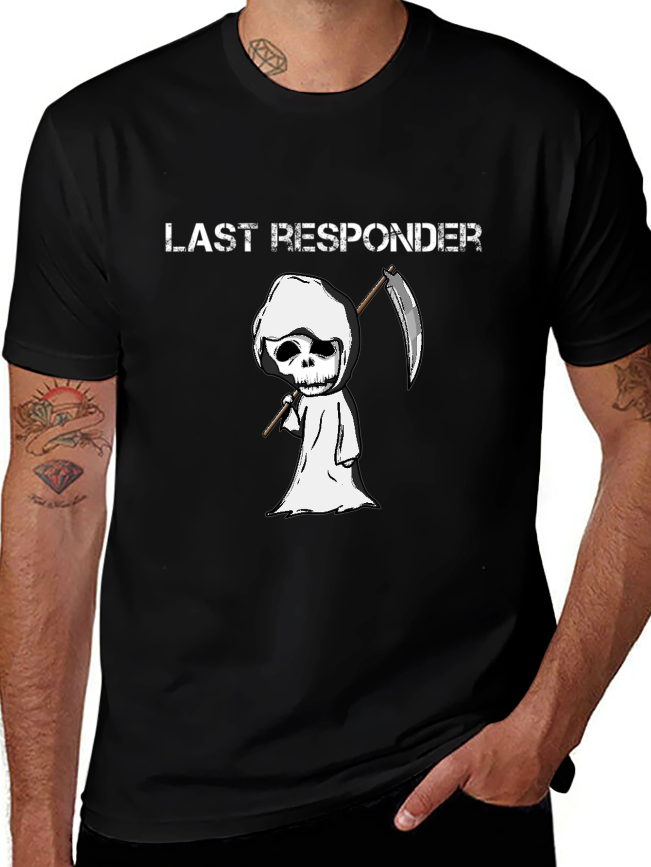 Variant 12 of Last Responder Grim Reaper Graphic Tee