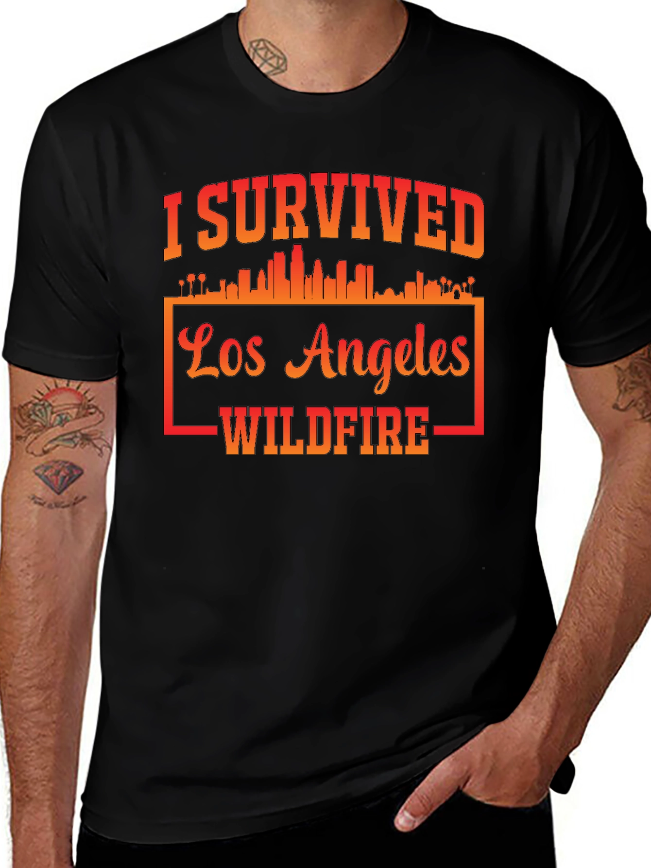I Survived LA Wildfire Graphic Tee
