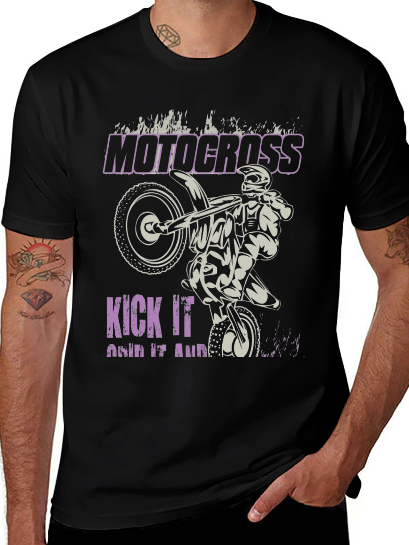 Motocross Kick It Graphic Tee