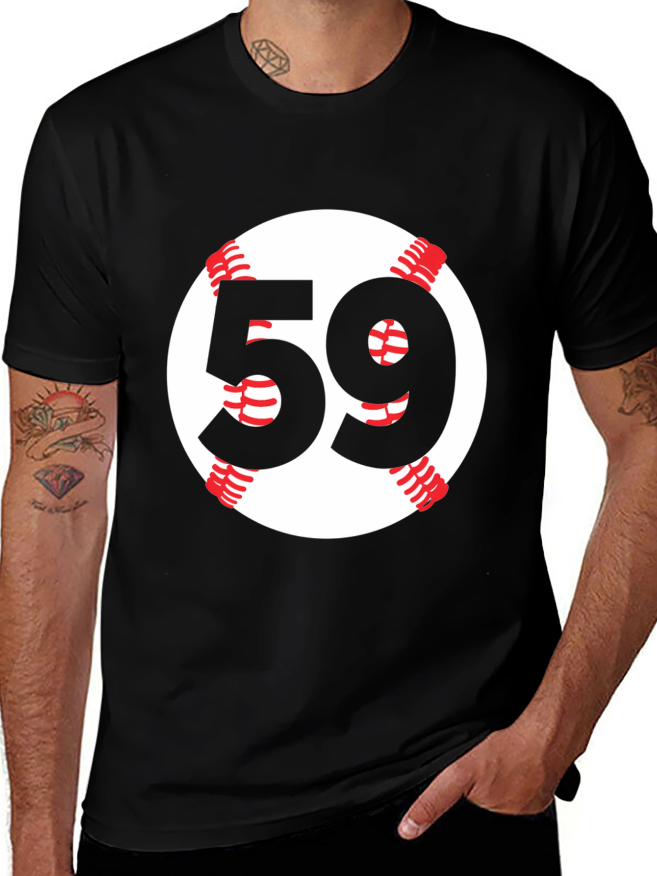 Variant 24 of Baseball Number 59 T-Shirt