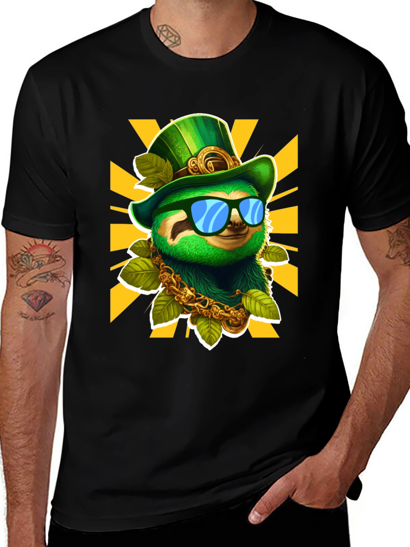 Lucky Sloth St. Patrick's Day T-Shirt