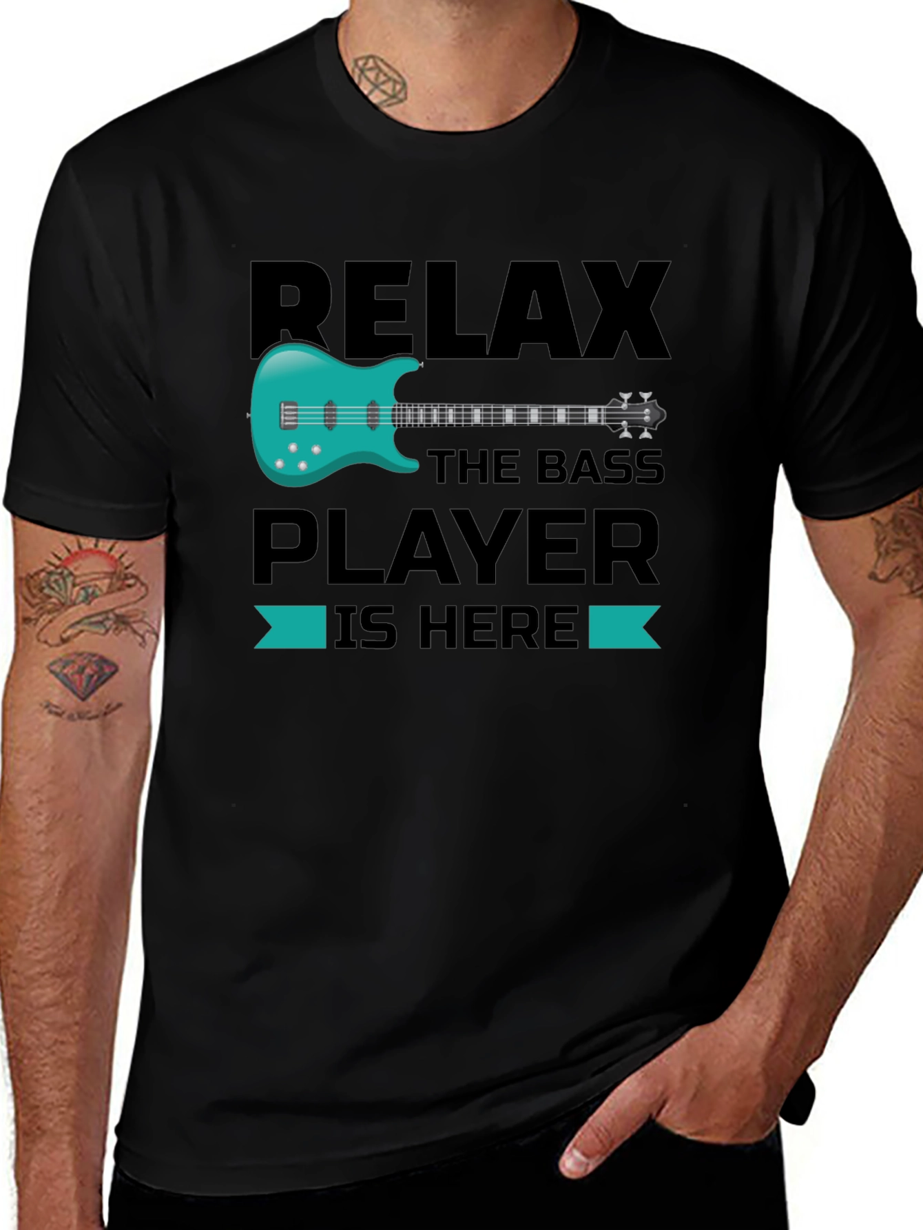 Variant 25 of Relax Bass Player T-Shirt - Music Lover Gift