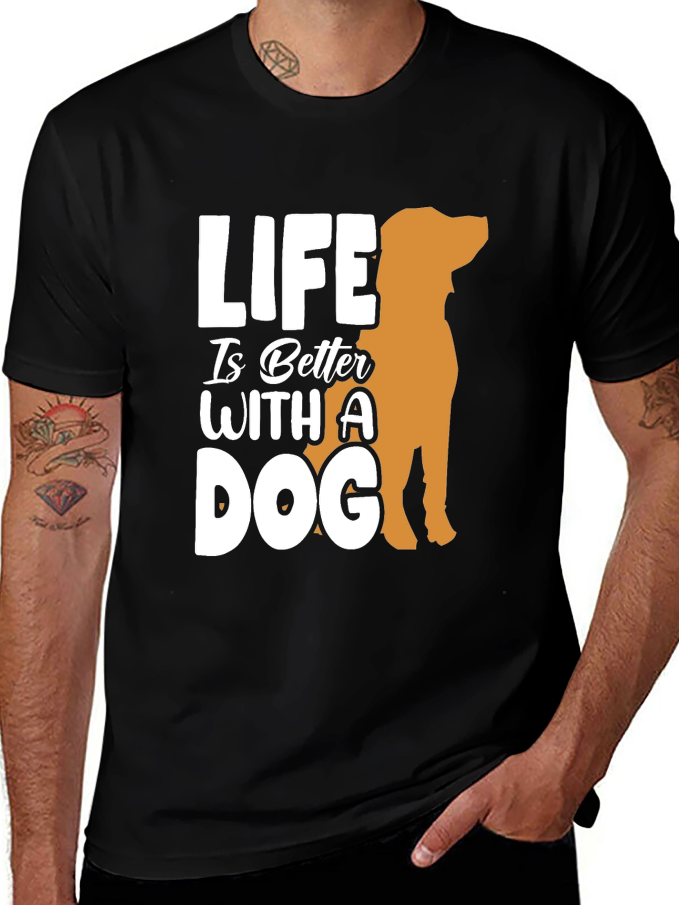 Variant 12 of Life is Better With a Dog Graphic Tee