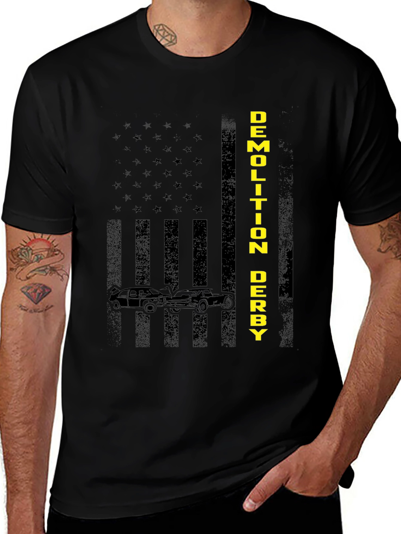 Variant 26 of Demolition Derby American Flag T-Shirt