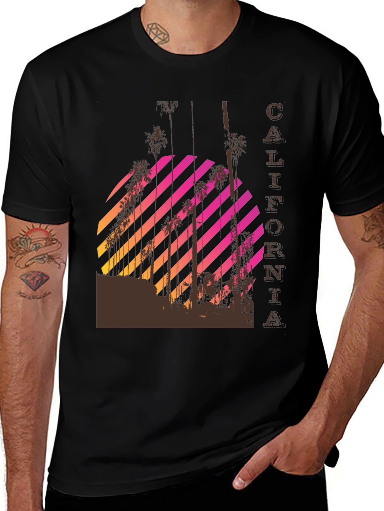 Variant 18 of California Sunset T-Shirt - Retro Style Graphic Tee
