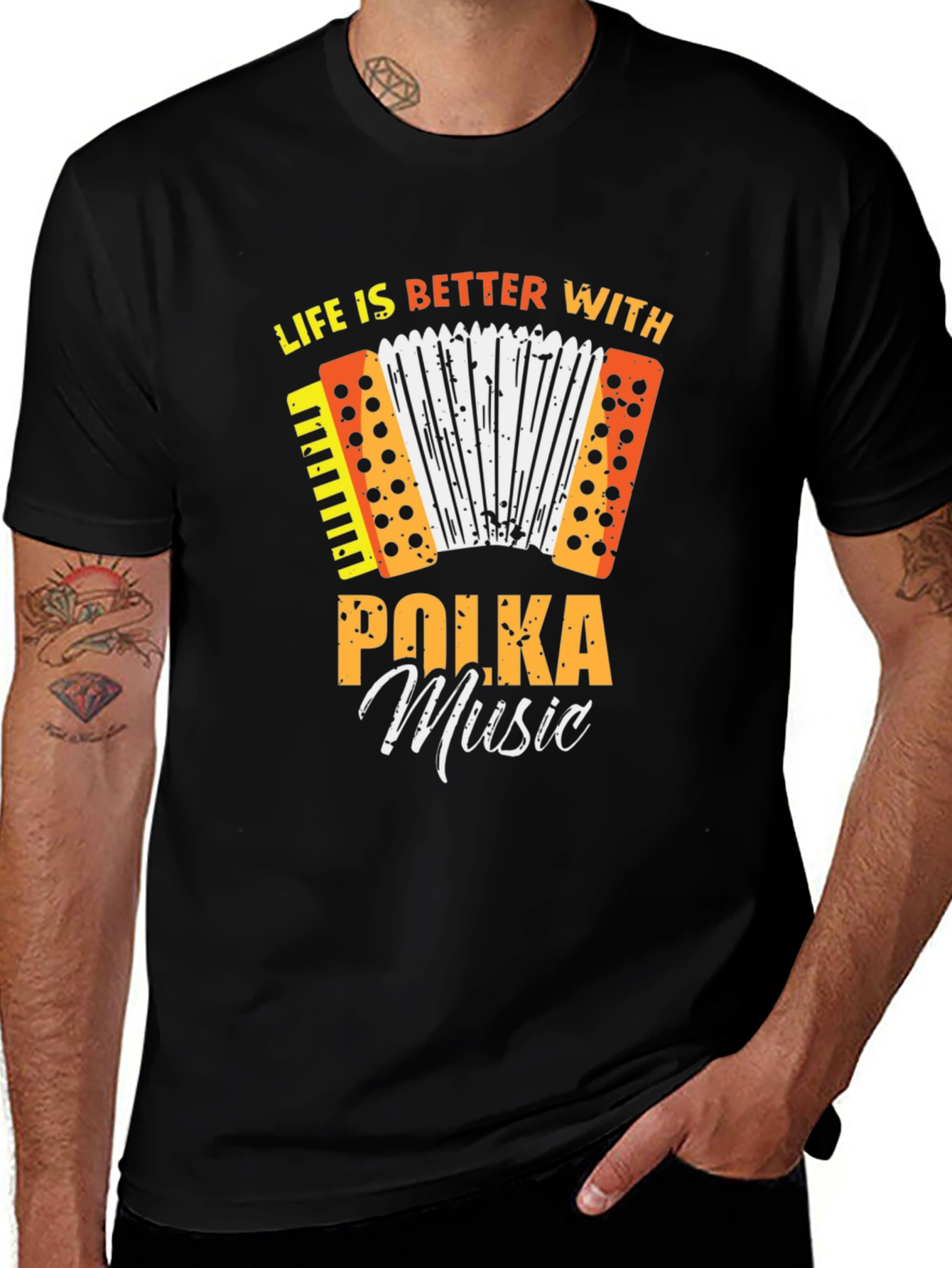 Variant 23 of Polka Music T-Shirt - Life is Better With Polka!