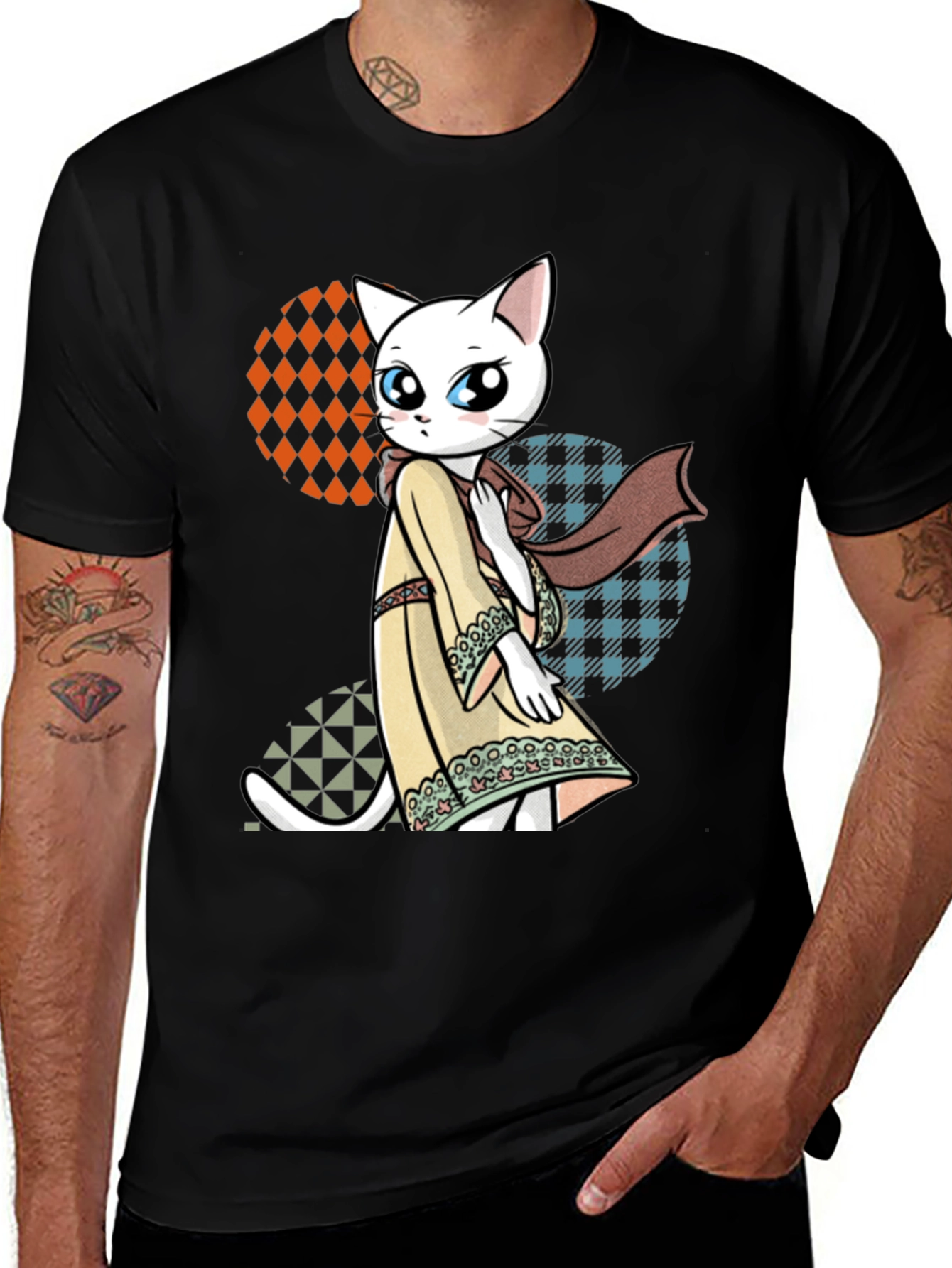 Variant 15 of Anime Cat T-Shirt - Unique Graphic Tee