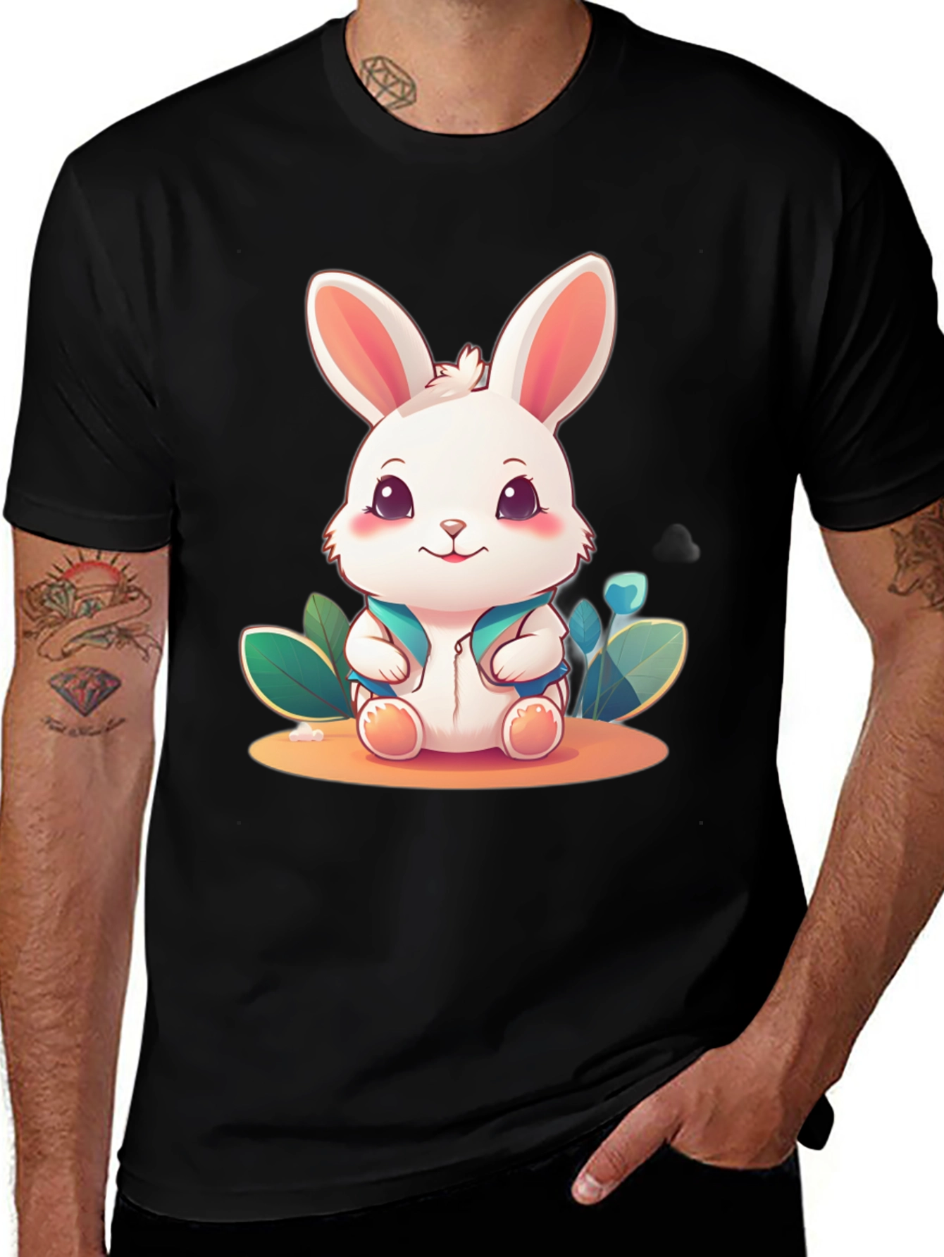 Variant 19 of Cute Cartoon Rabbit T-Shirt
