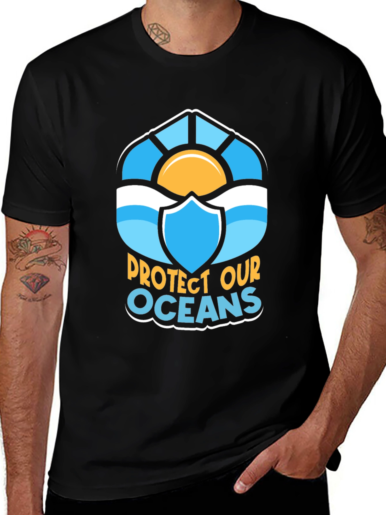 Variant 15 of Protect Our Oceans Graphic Tee