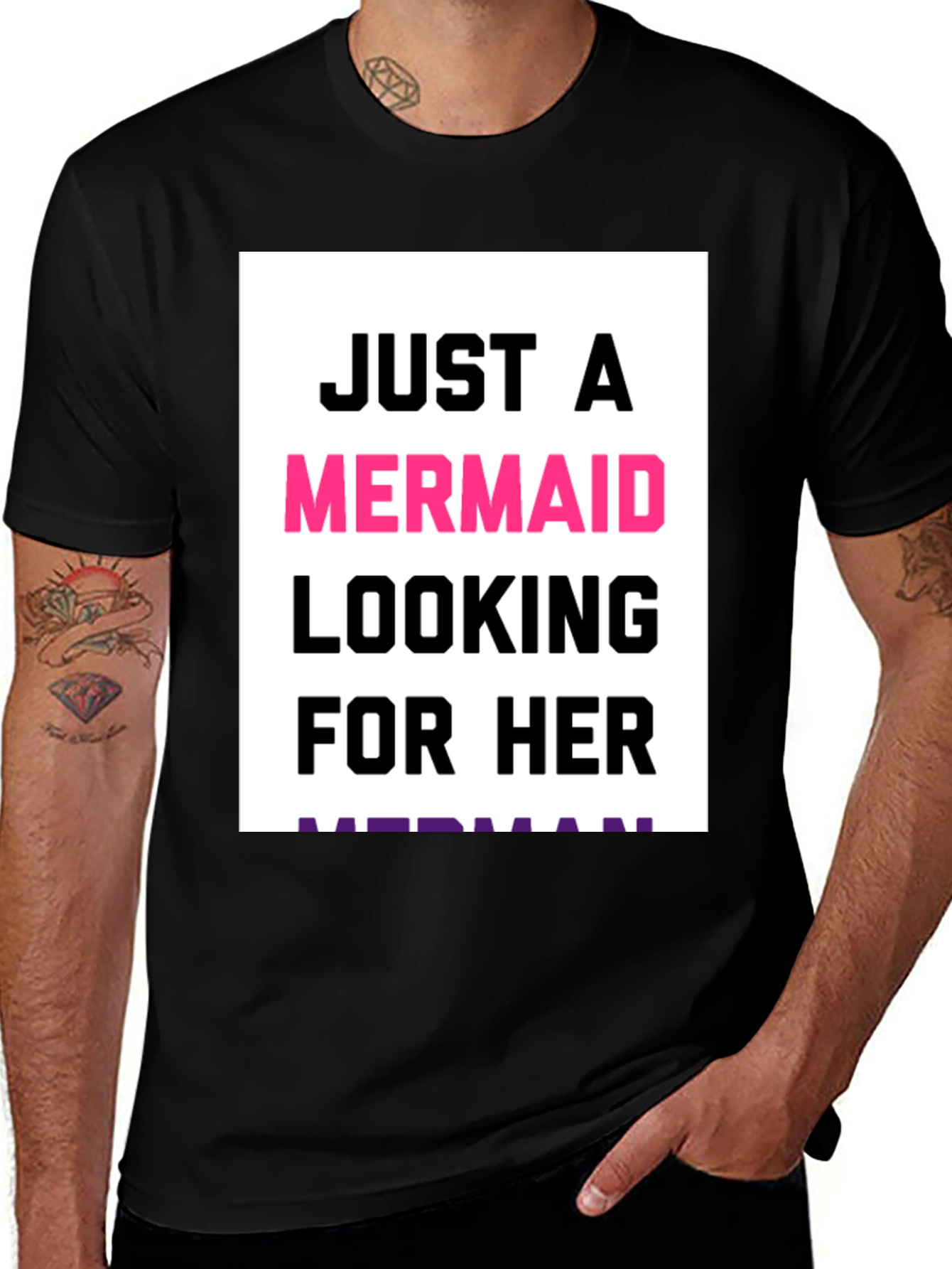 Variant 7 of Just a Mermaid Looking for Her Merman T-Shirt