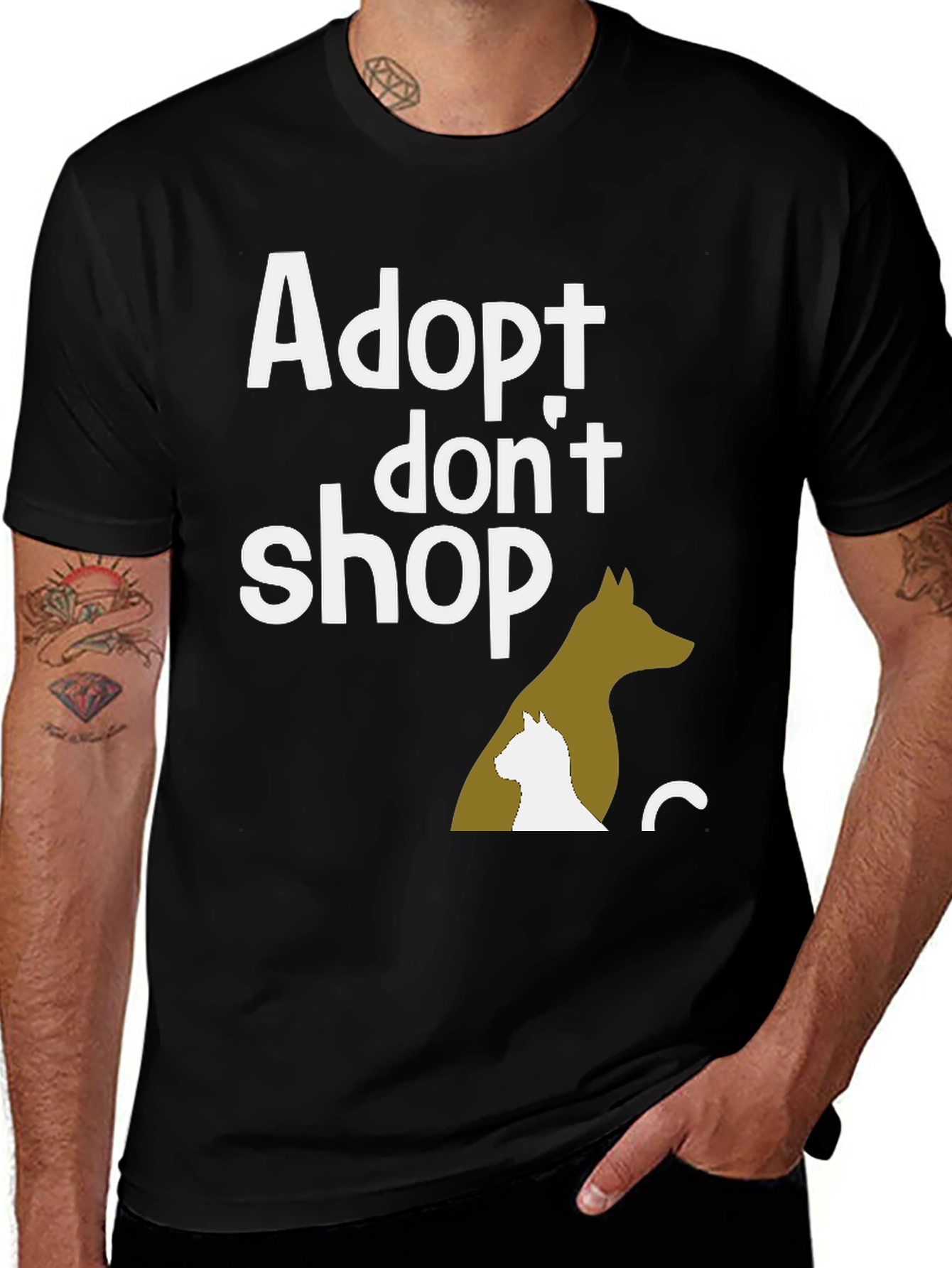 Variant 25 of Adopt Don't Shop Graphic Tee