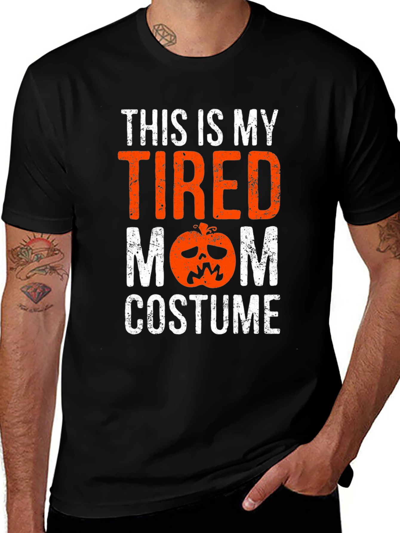 Tired Mom Costume Halloween Graphic Tee