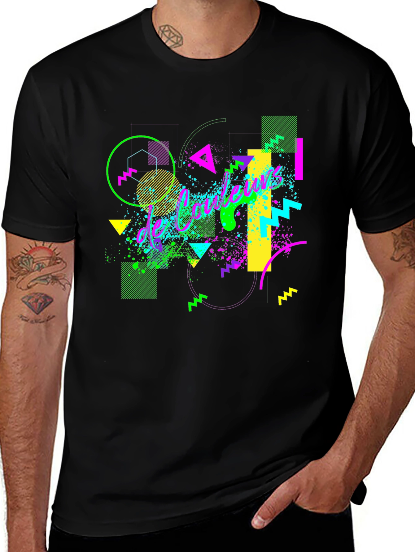 Variant 20 of Vaporwave T-Shirt - De Couleurs Graphic Tee