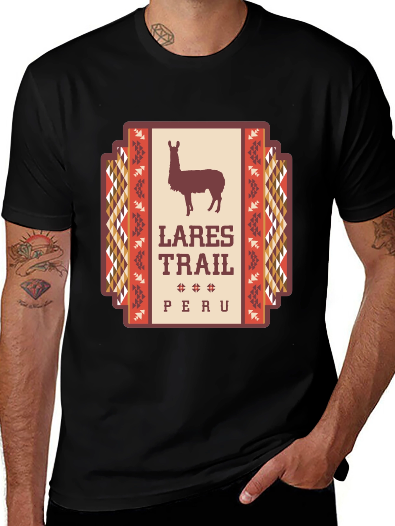 Variant 18 of Llama Lares Trail Peru Graphic T-Shirt