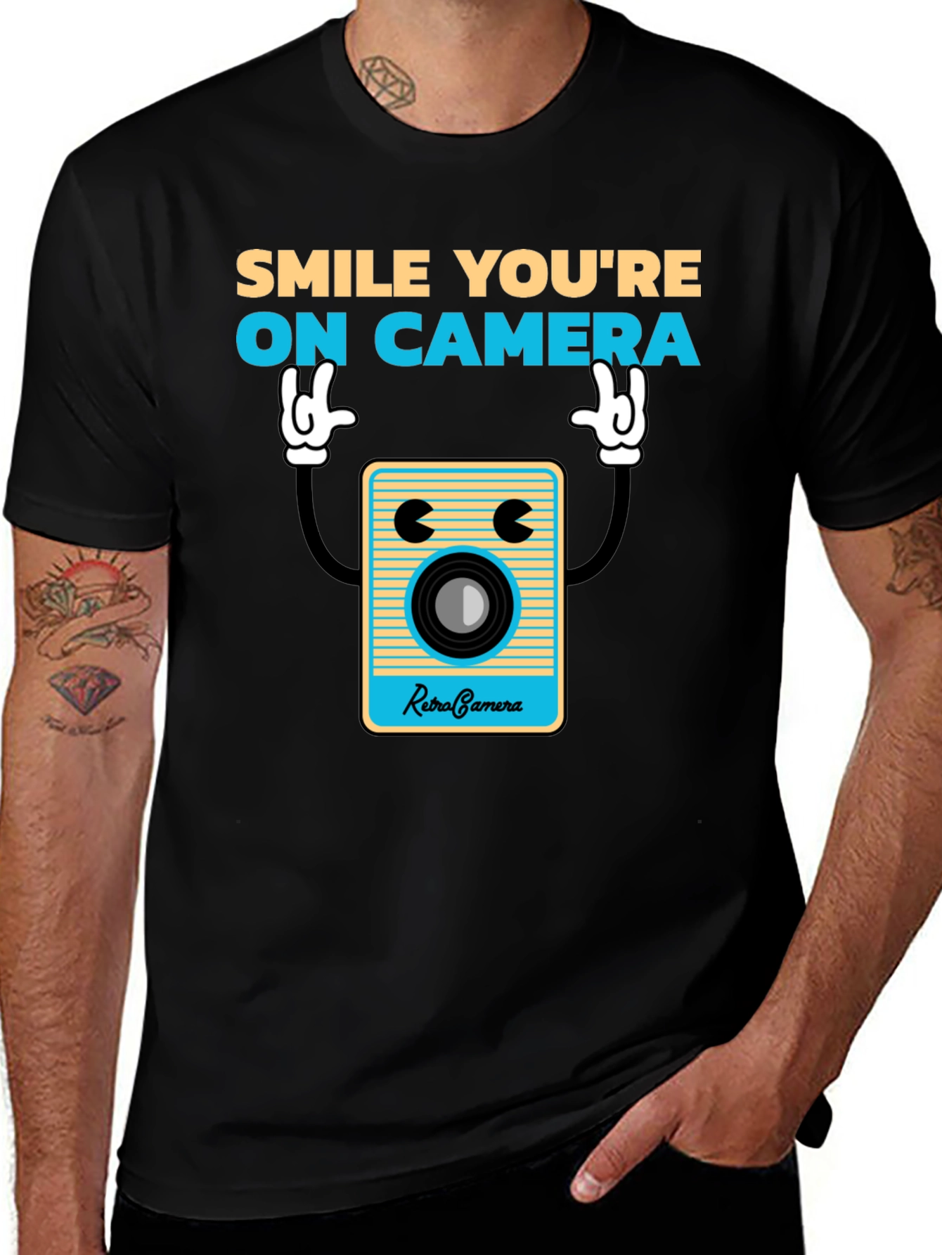 Variant 29 of Smile You're on Camera Graphic Tee