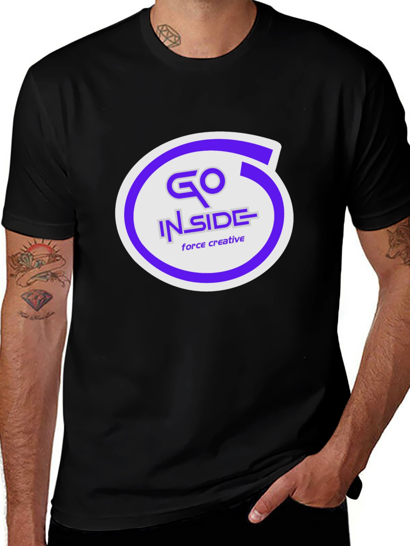 Variant 8 of Go Inside Force Creative Graphic T-Shirt